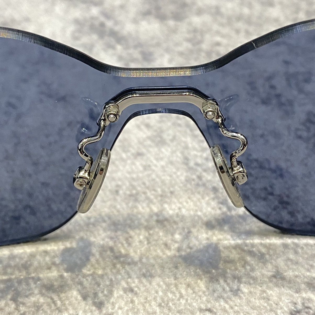 Dior DIOR Club M6U Rectangular Sunglasses Oblique Pattern BLUE Size ONE SIZE - 7 Thumbnail