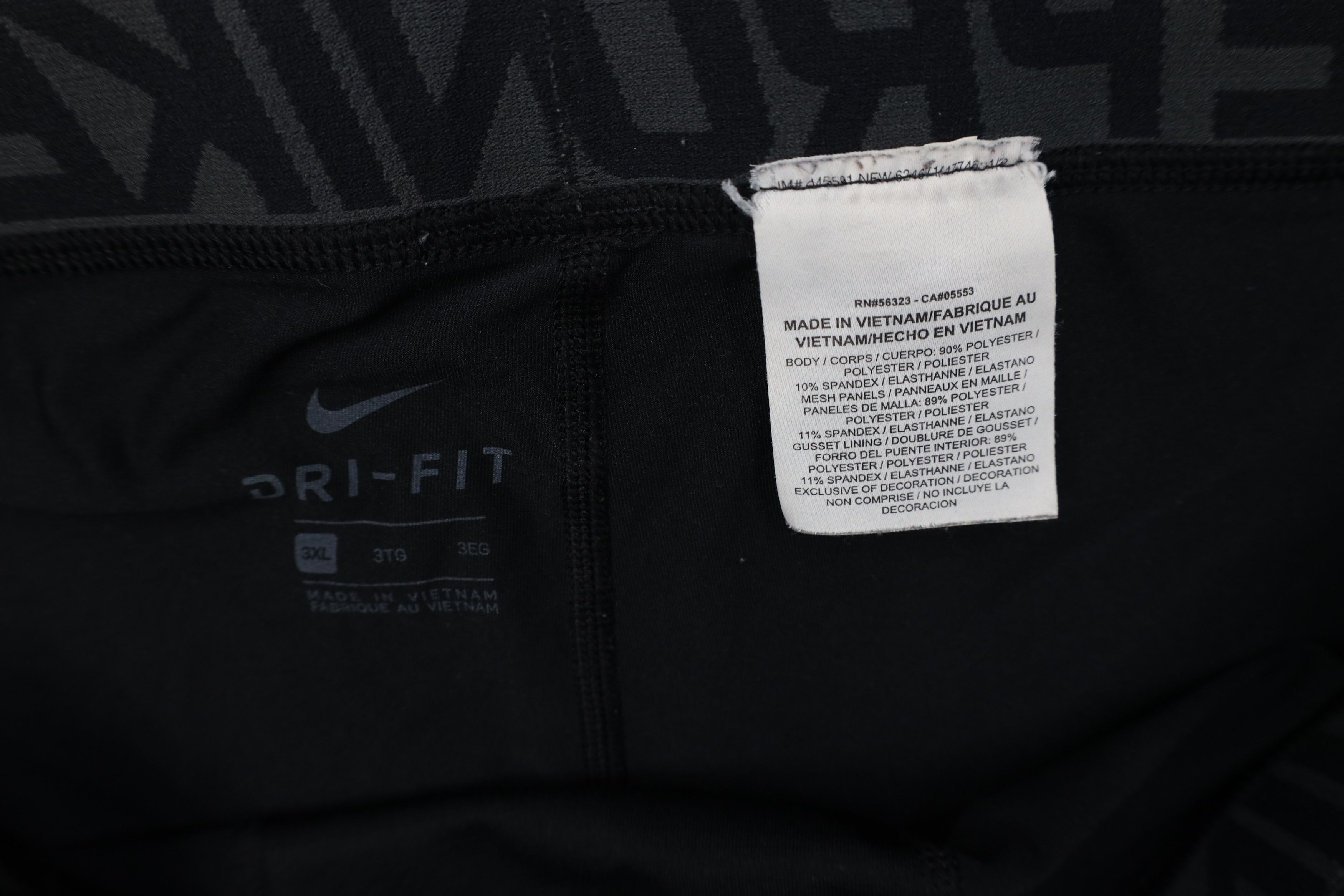 Nike Nike Pro Jogging Training Spandex Half Tights Shorts Black Size US 40 / EU 56 - 6 Thumbnail