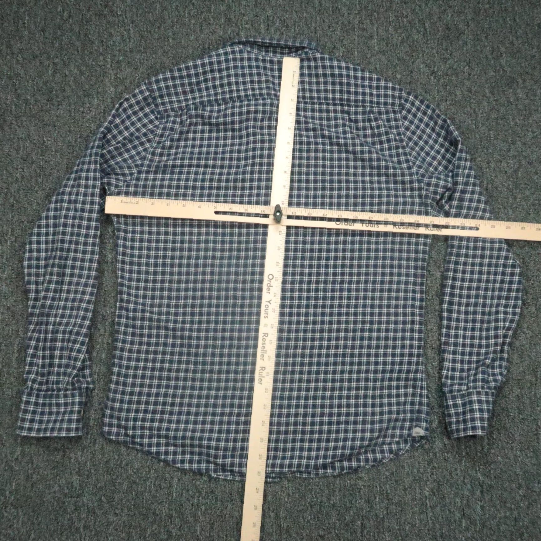 Faherty Faherty Shirt Mens Medium Blue Plaid Reserve Flannel Long Sleeve Button Up Size US M / EU 48-50 / 2 - 7 Thumbnail