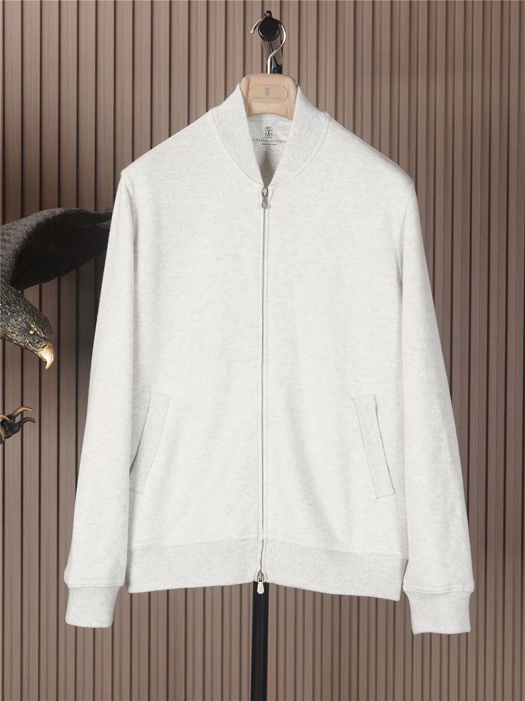 Brunello Cucinelli Brunello Cucinelli Men's Knit Cashmere Jacket Size US M / EU 48-50 / 2 - 1 Thumbnail