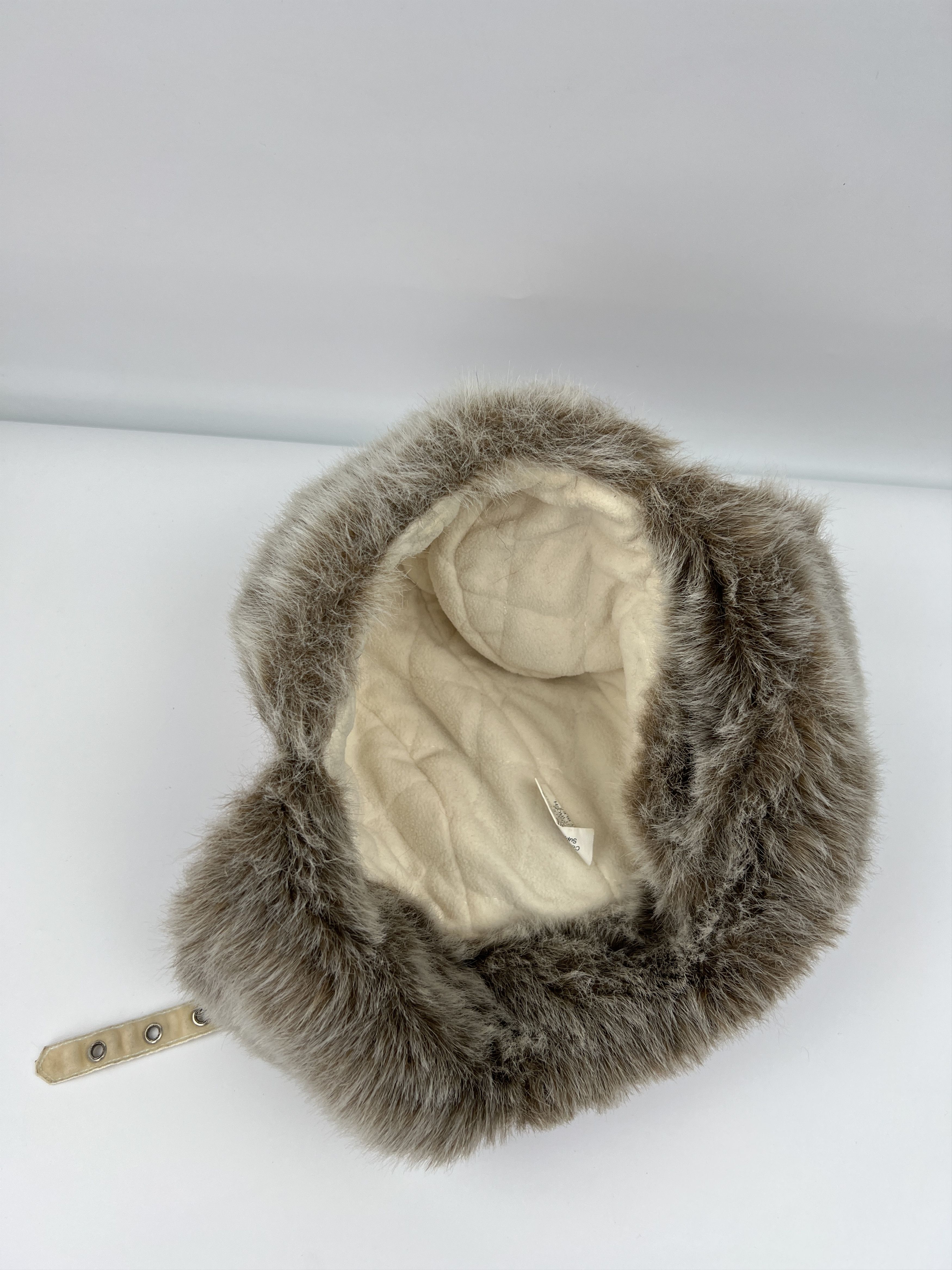 Vintage Y2K Wool Tweed Pink Faux Fur Ushanka Hat Size ONE SIZE - 9 Thumbnail