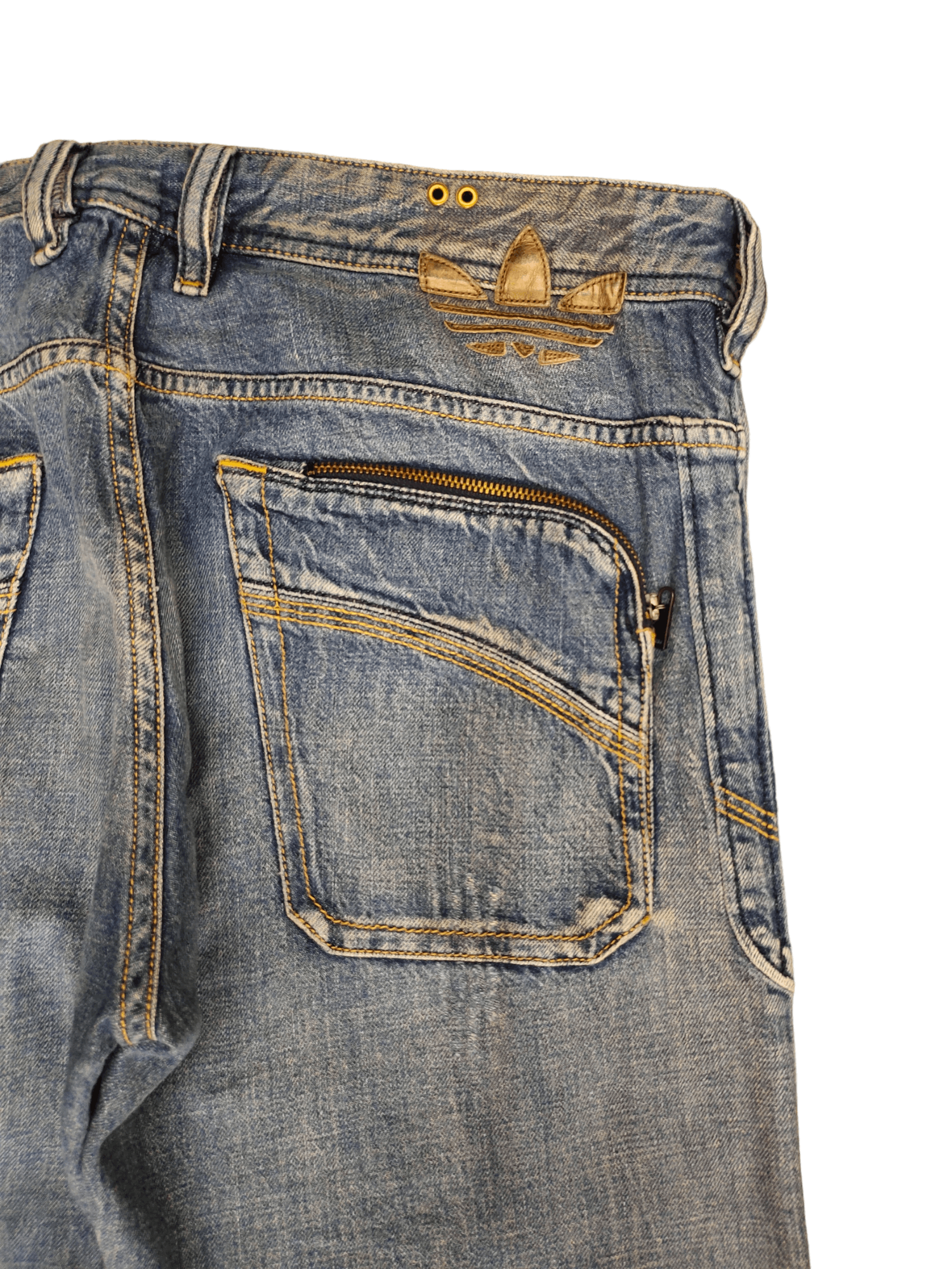 Adidas × Diesel Vintage Diesel X Adidas 'Adi-Poiak' 3D Pocket Distress Jeans Size US 32 / EU 48 - 14 Thumbnail
