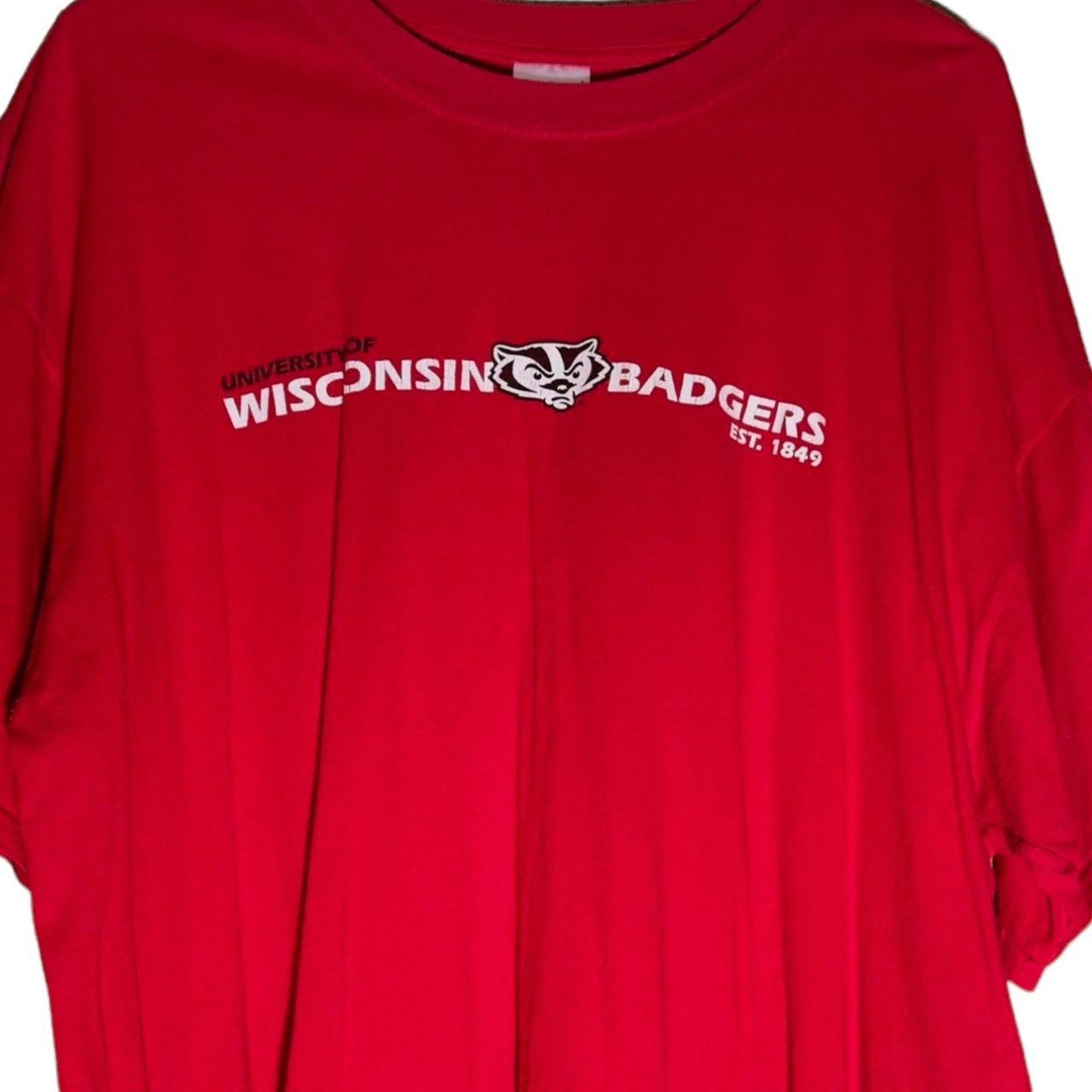 Vintage Vintage 90s wisconsin badgers tee Size US XL / EU 56 / 4 - 2 Thumbnail