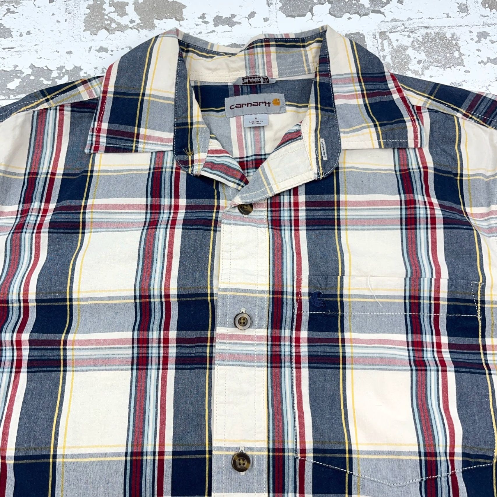 Carhartt Carhartt Shirt Men Small Black Plaid Button-Up Workwear Short Sleeve Casual Size US S / EU 44-46 / 1 - 5 Thumbnail