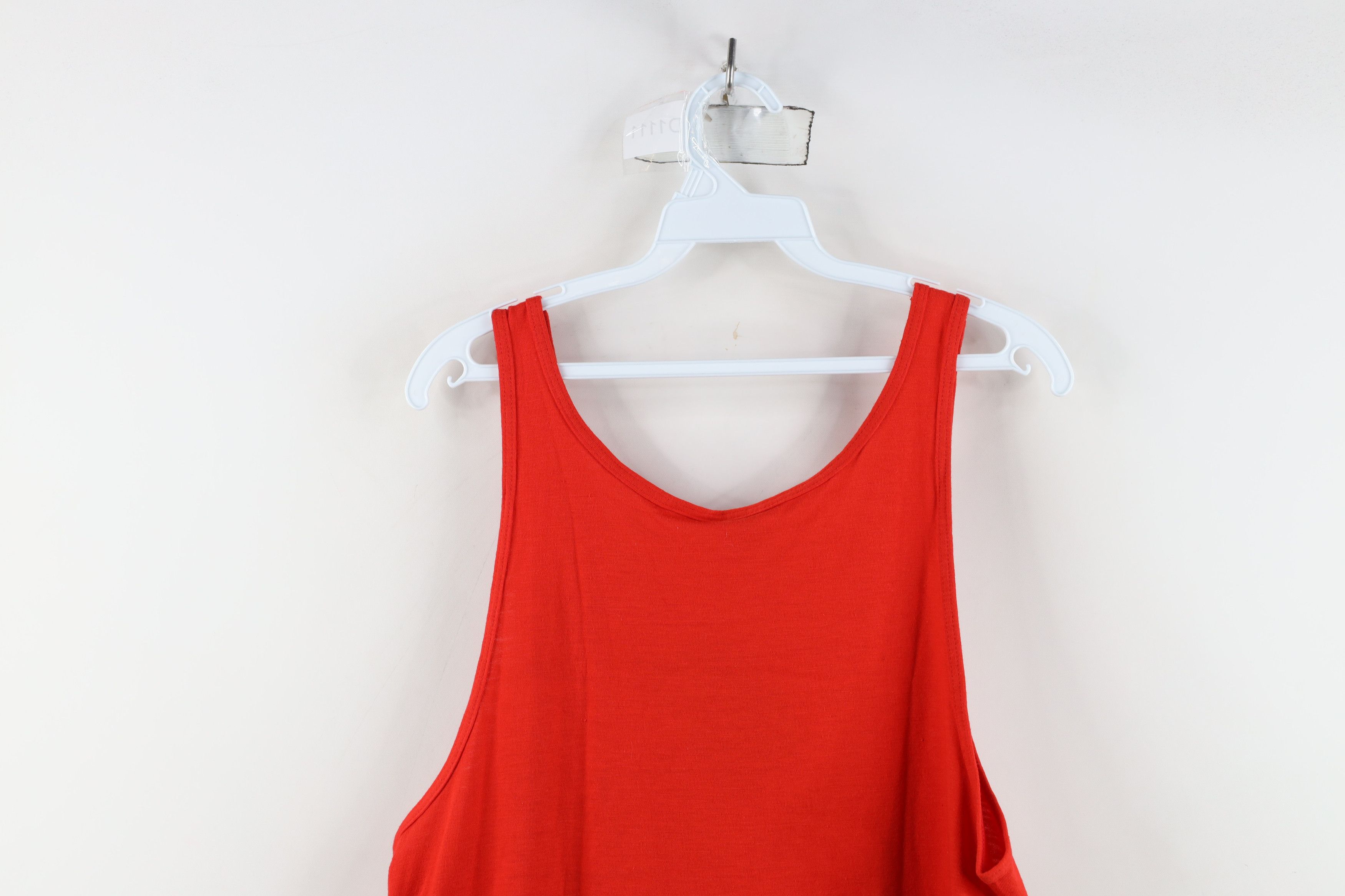 Adidas × Vintage Deadstock Vintage 80s 90s Adidas Tank Top T-Shirt Red USA Size US S / EU 44-46 / 1 - 10 Thumbnail