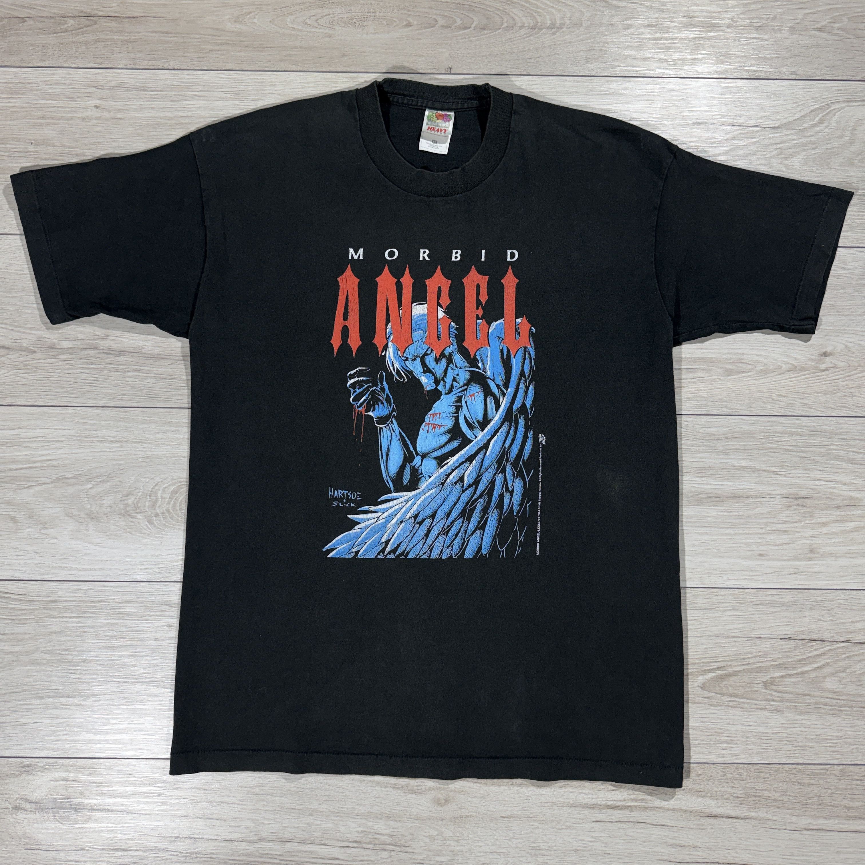 VINTAGE Morbid Angel 1996 Comic Style Graphic T-Shirt Tee XL