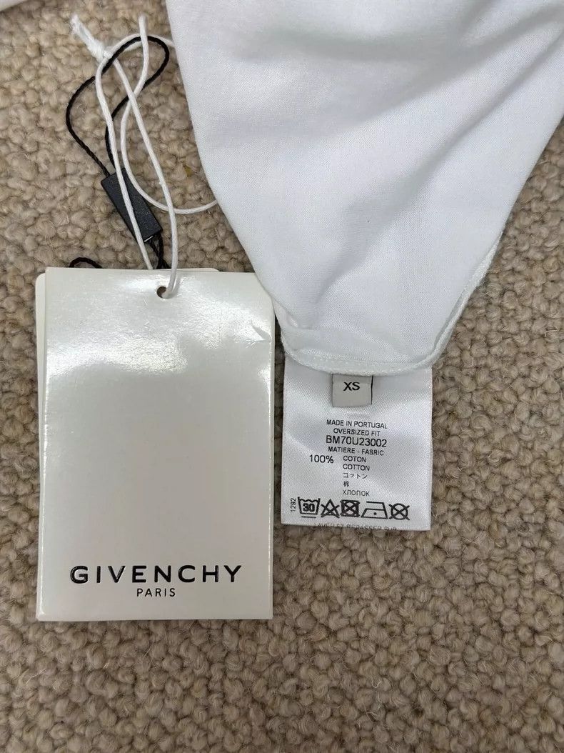 Givenchy Givenchy White Cotton Loose Fit Short Sleeve T-Shirt Size US XS / EU 42 / 0 - 5 Thumbnail