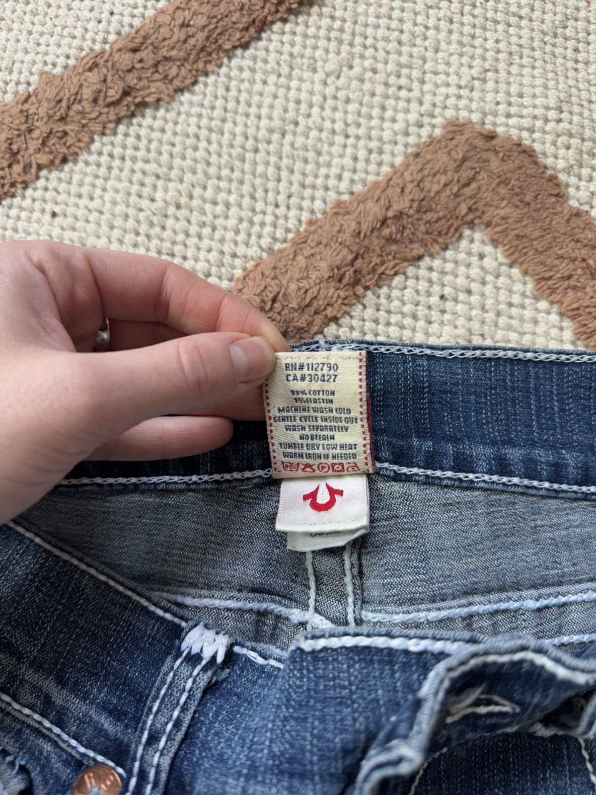 True Religion TRUE RELIGION DENIM CONTRAST STITCH JEANS STRAIGHT PANTS Size 29" - 9 Thumbnail