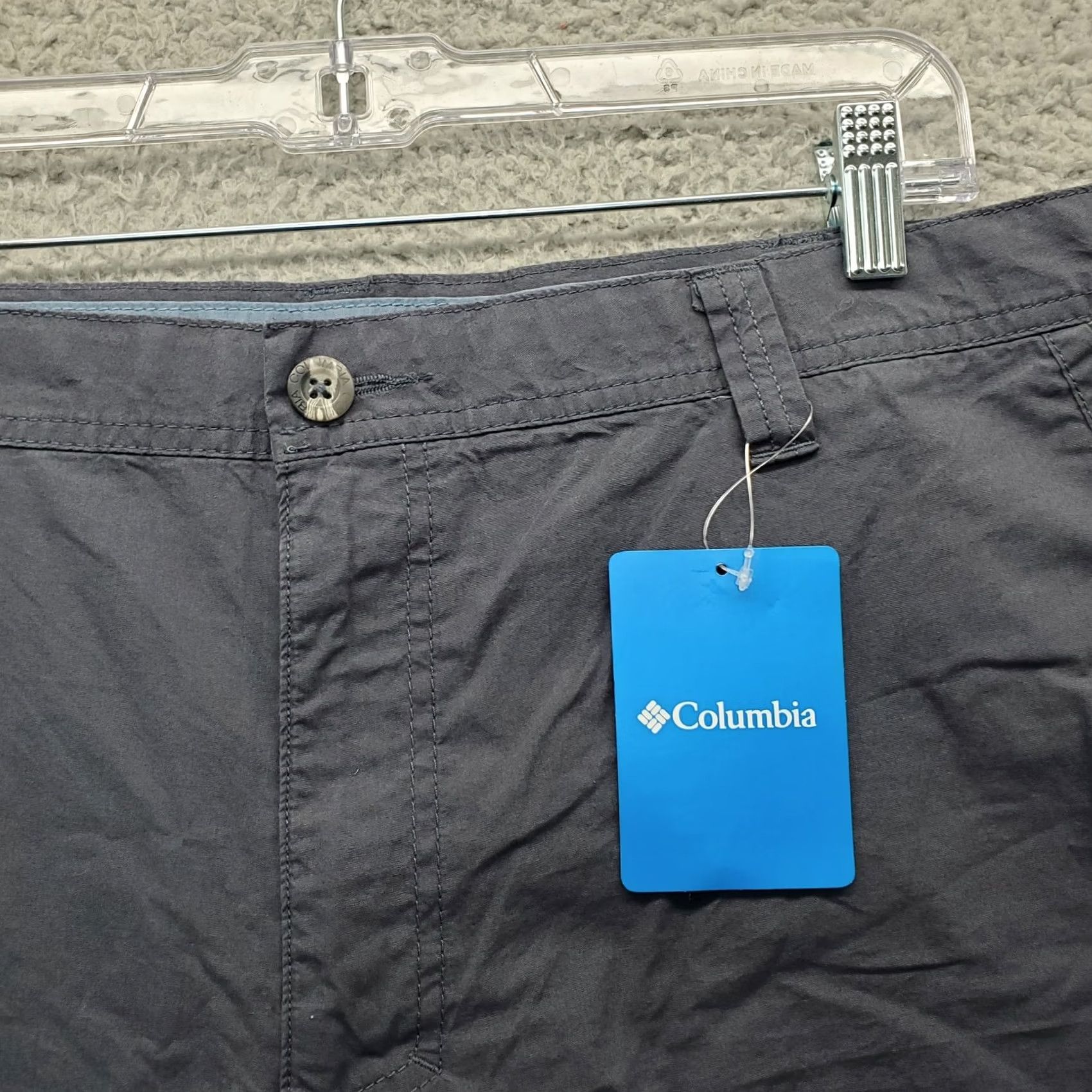 Vintage Columbia Mens Chino Shorts Flat Front Gray 40 Regular Fit Slash Pocket Size: Mens 40: Gray: Swing Outdoor Men Size US 40 / EU 56 - 3 Thumbnail