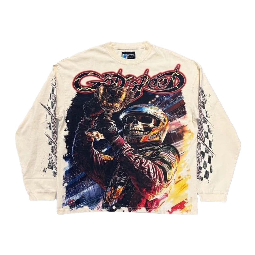 Godspeed Podium Dreams Long Sleeve Tee Bone Size US XXL / EU 58 / 5 - 1 Thumbnail