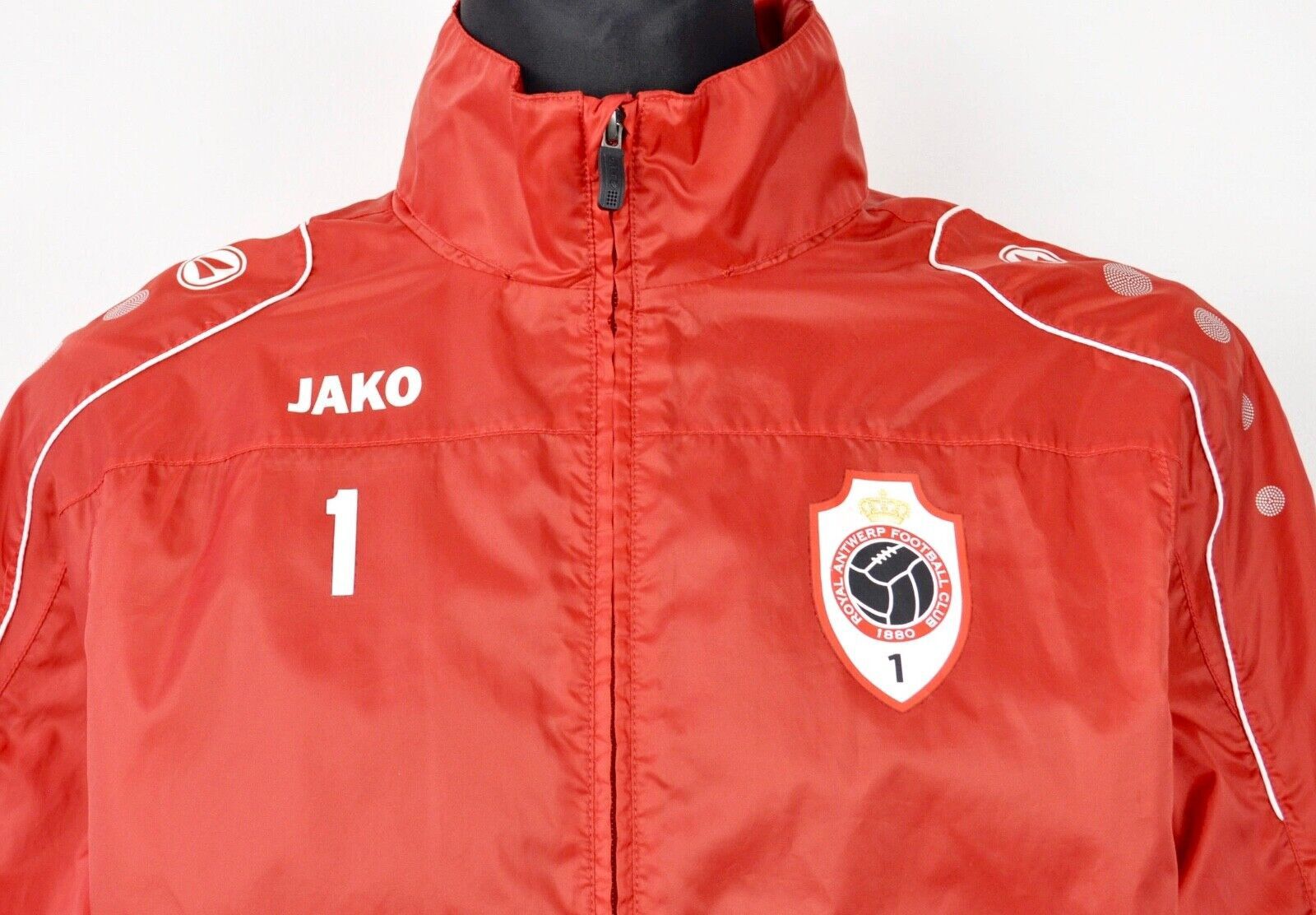 Vintage ANTWERP FC Player UK S EU M Rain Jacket JAKO Tracksuit Size US S / EU 44-46 / 1 - 2 Thumbnail