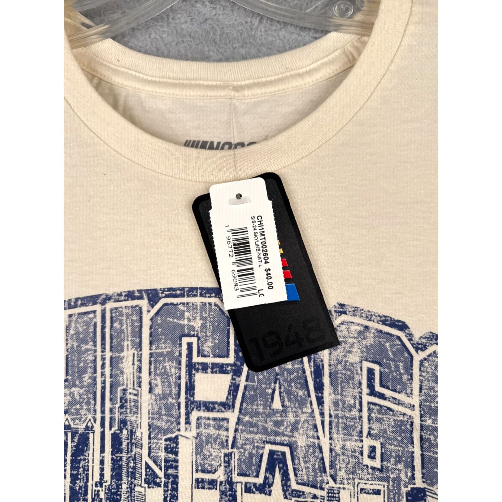 NASCAR Nascar Shirt Adult Large Ivory Cotton Chicago Street Race 2024 Blueprint Style Size US L / EU 52-54 / 3 - 7 Thumbnail