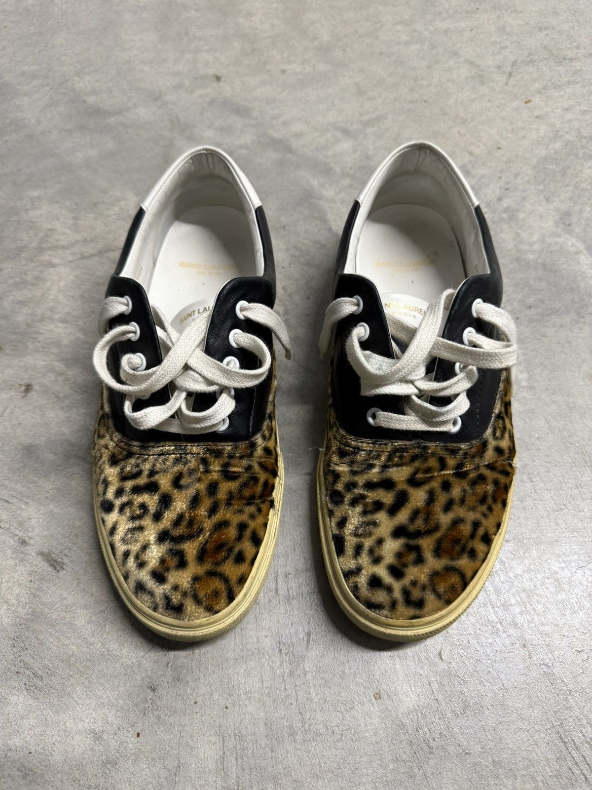 Saint Laurent Paris Saint Laurent Leopard Skate Sneakers Size US 10.5 / EU 43-44 - 2 Thumbnail
