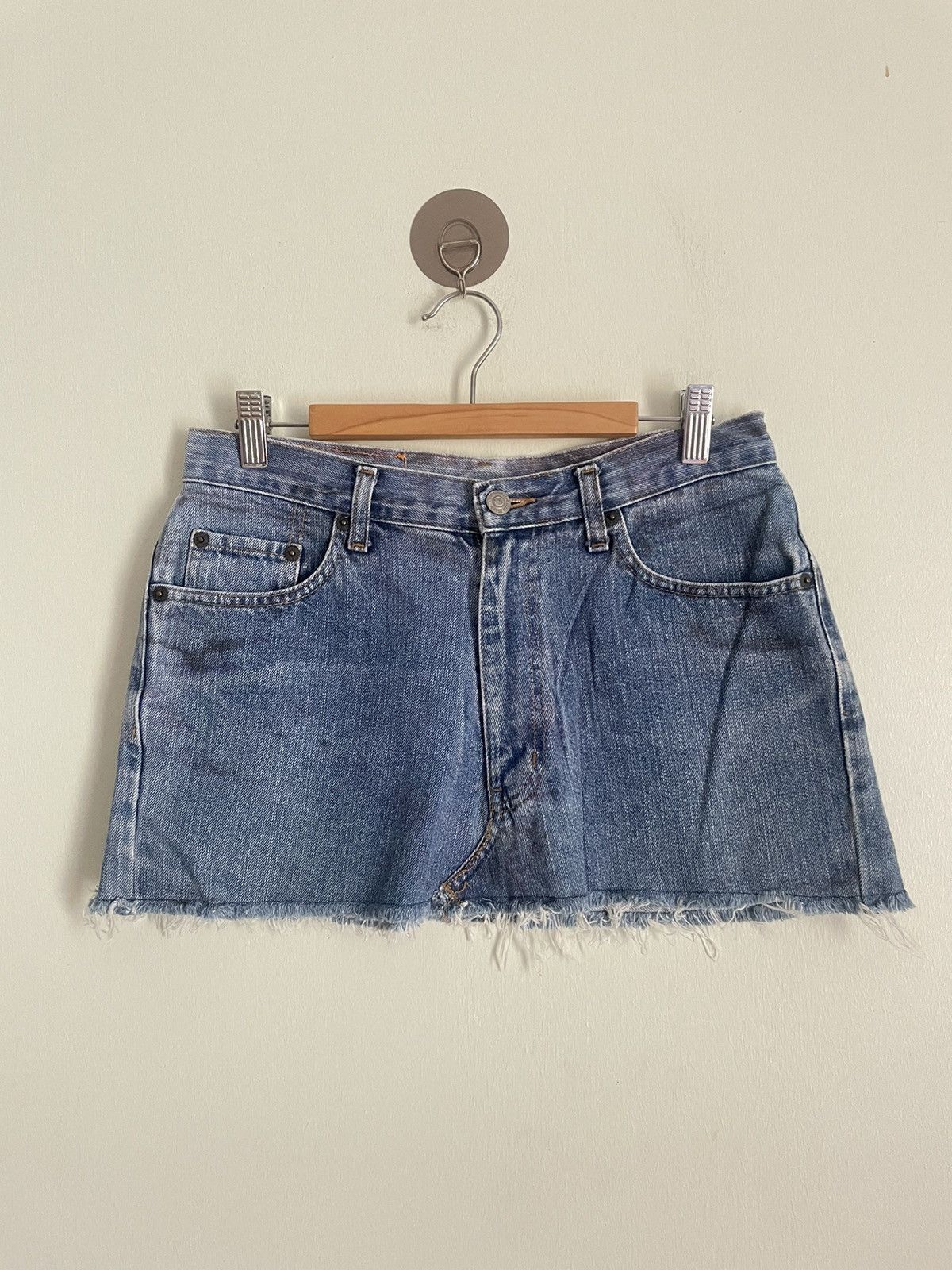 Japanese Brand Sexy Dynamite Denim Mini Skirt Size 30" / US 8 / IT 44 - 1 Thumbnail