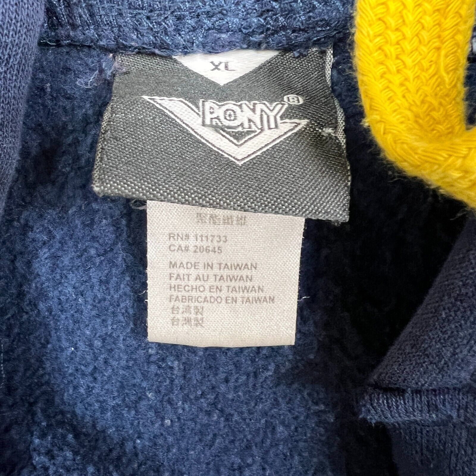 PONY × Vintage Vintage Pony Hoodie XL Logo Thrashed 90s Hooded Sweatshirt Size US XL / EU 56 / 4 - 8 Thumbnail