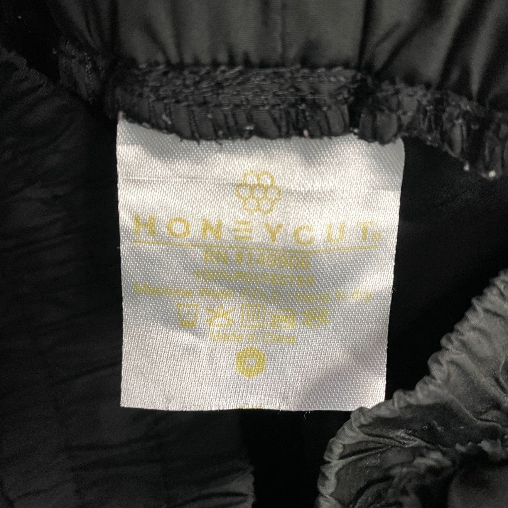 Vintage Honey Cut Pants Women's Track Windbreaker Active 28x27 Black Tapered Size 28" / US 6 / IT 42 - 7 Thumbnail