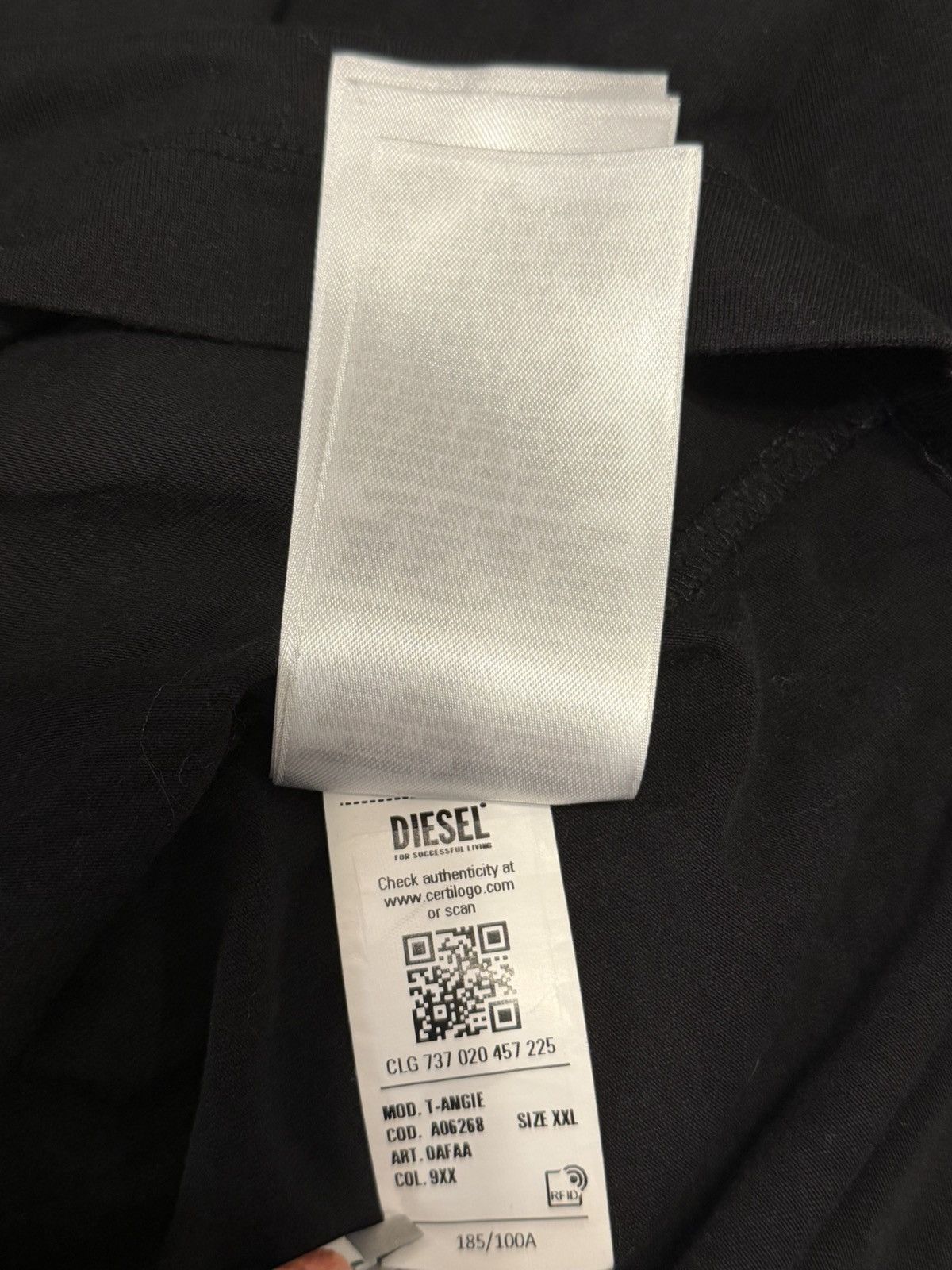Diesel Diesel cut-out “D” logo top Size XXL / US 16-18 / IT 52-54 - 9 Thumbnail