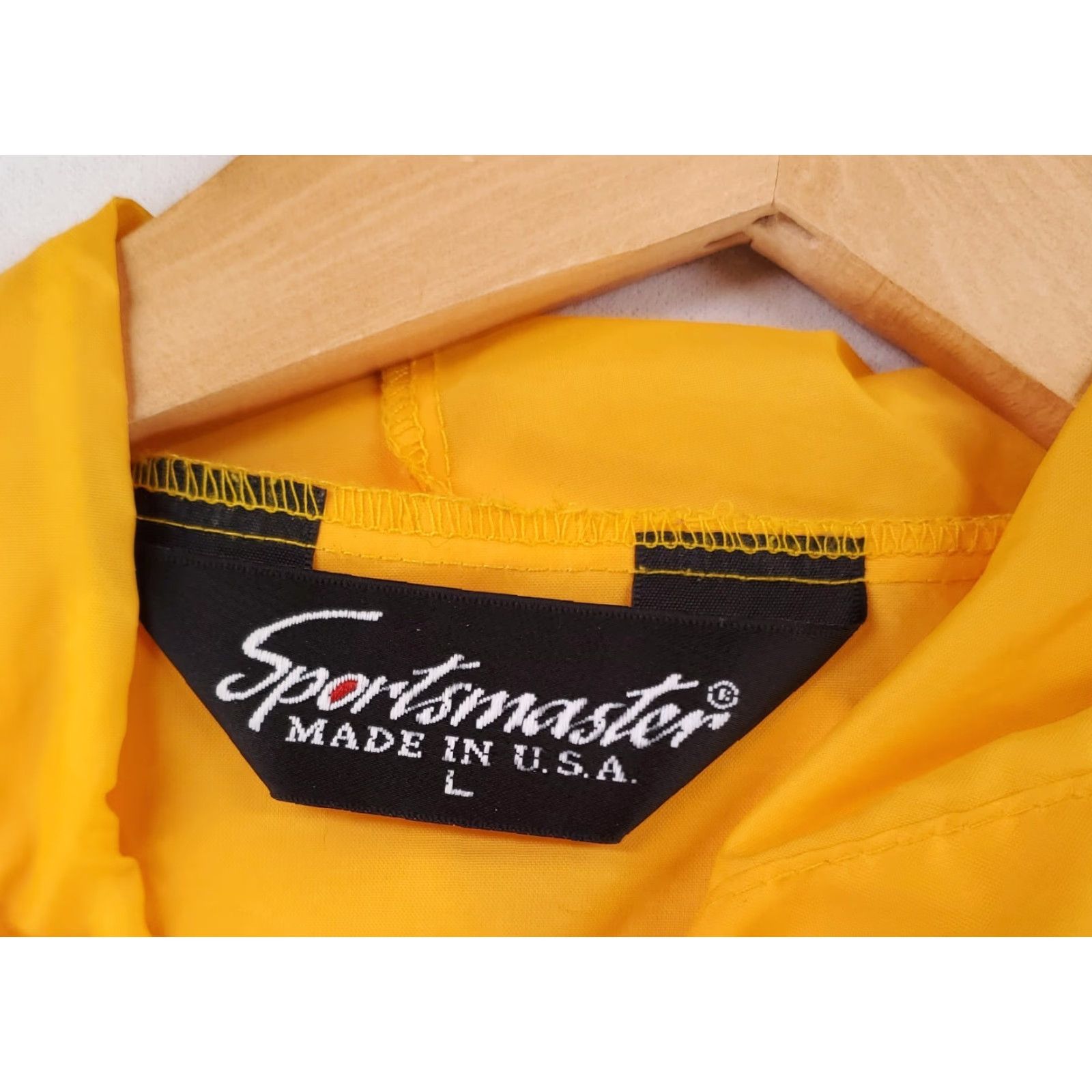 Vintage VINTAGE Sportsmaster Windbreaker Jacket Anorak Hooded Kickapoo Yellow Womens L 80s 70s Windbreaker Hooded Womens L Size L / US 10 / IT 46 - 4 Thumbnail