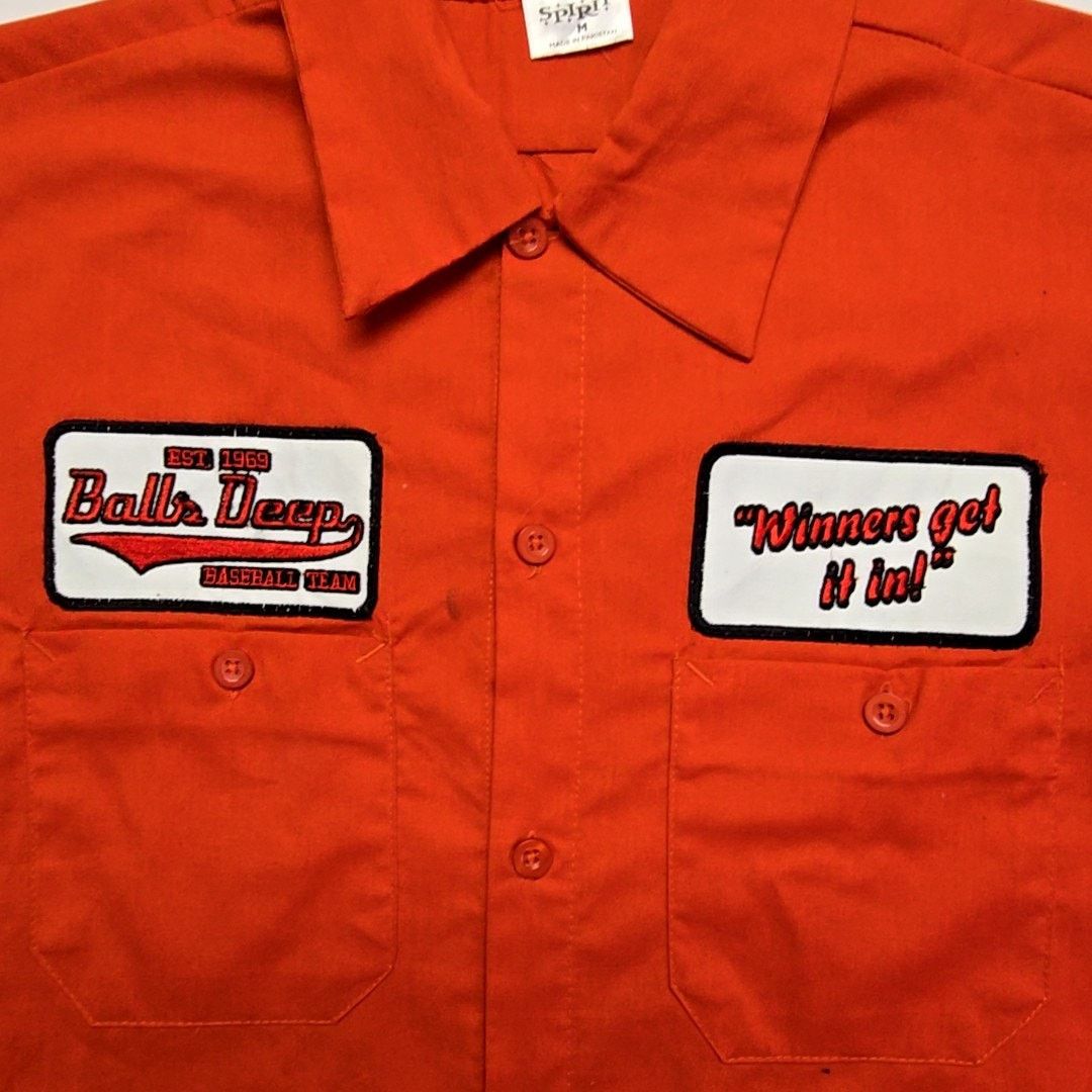 Other Humor Baseball Team Balls Deep Baseball Red M Button Up Size US M / EU 48-50 / 2 - 2 Thumbnail