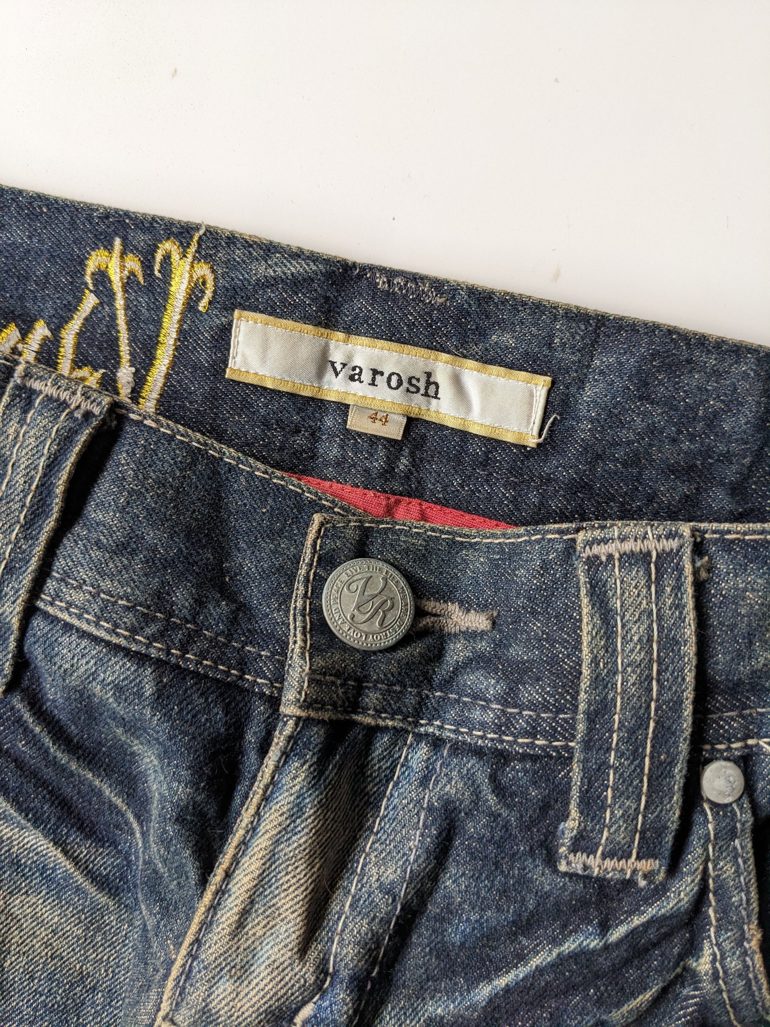 If Six Was Nine × Le Grande Bleu (L.G.B.) Varosh mud wash ripped flare jeans Size US 32 / EU 48 - 9 Thumbnail