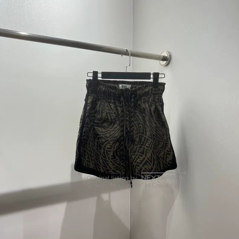 Fendi Fendi Elastic Drawstring Double F Casual Short Pants Size 24" / US 00 / IT 34 - 1 Thumbnail