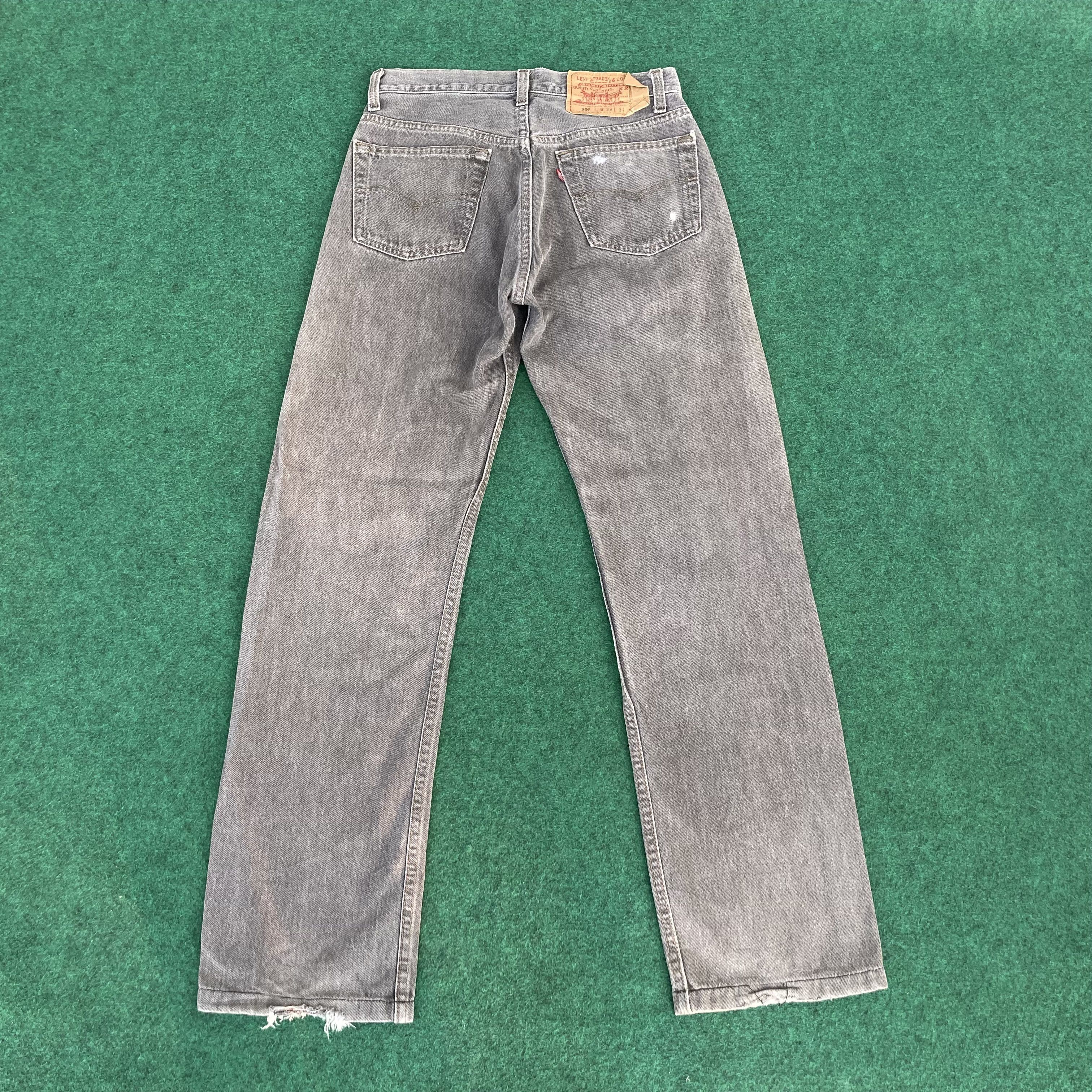Levi's × Vintage Vtg Levi's 501 Faded Black Denim Sz 28 Jeans Size US 28 / EU 44 - 10 Thumbnail