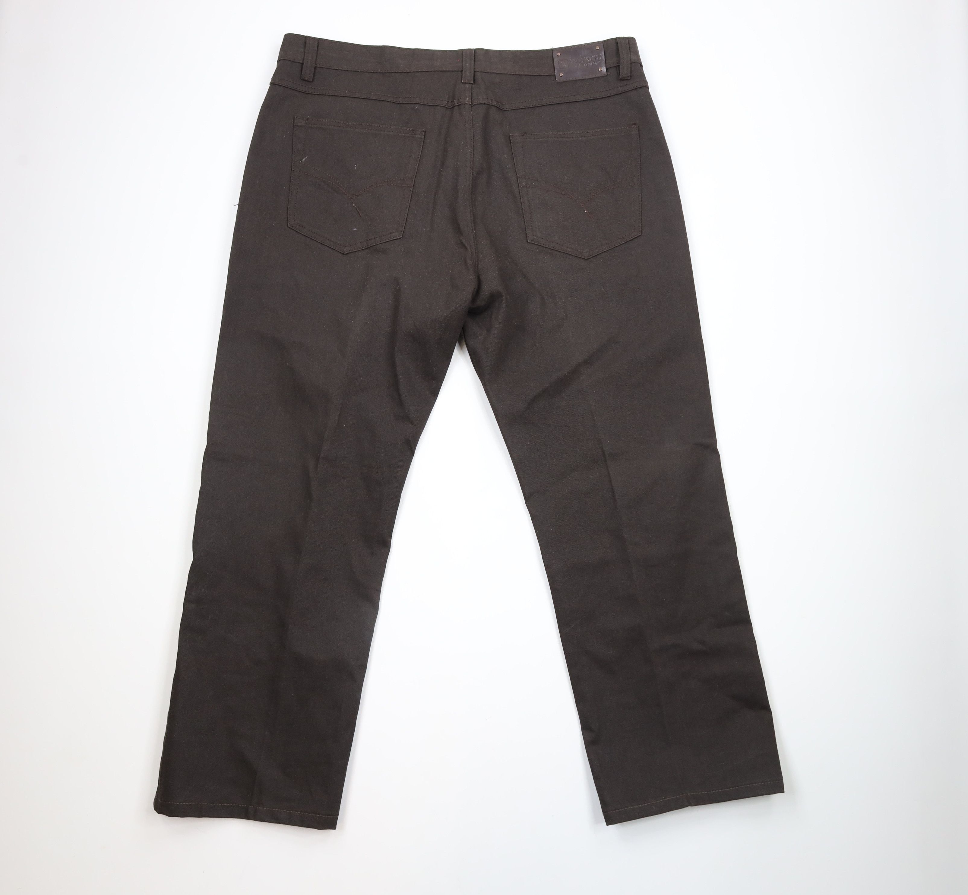 Vintage Vintage 90s Streetwear Cotton Baggy Wide Leg Jeans Brown Size US 42 / EU 58 - 9 Thumbnail