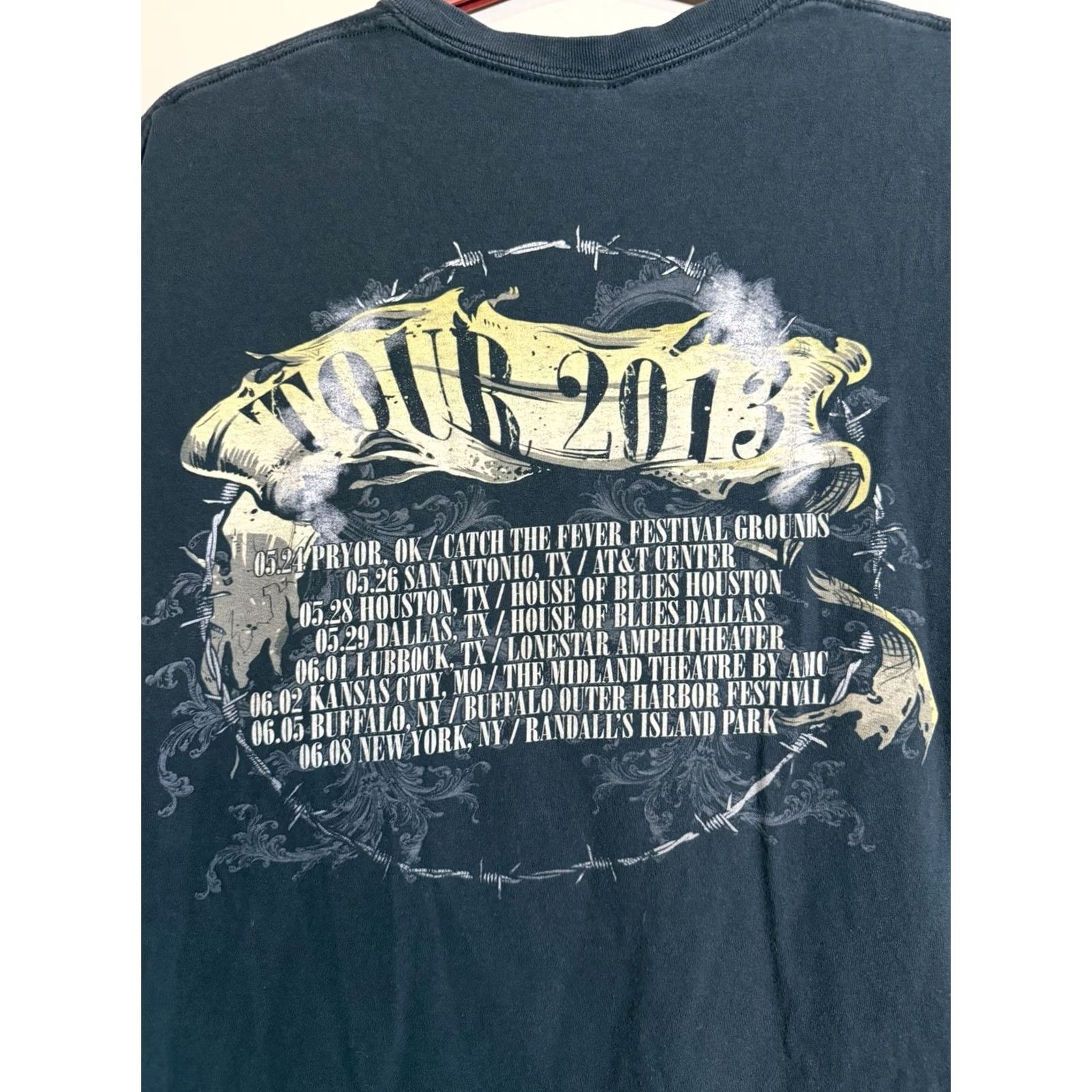 Hanes Guns N Roses 2013 Tour Band T-Shirt Men’s XL Rock Double-Sided Heather Black Hanes Shirt Size US XL / EU 56 / 4 - 7 Thumbnail