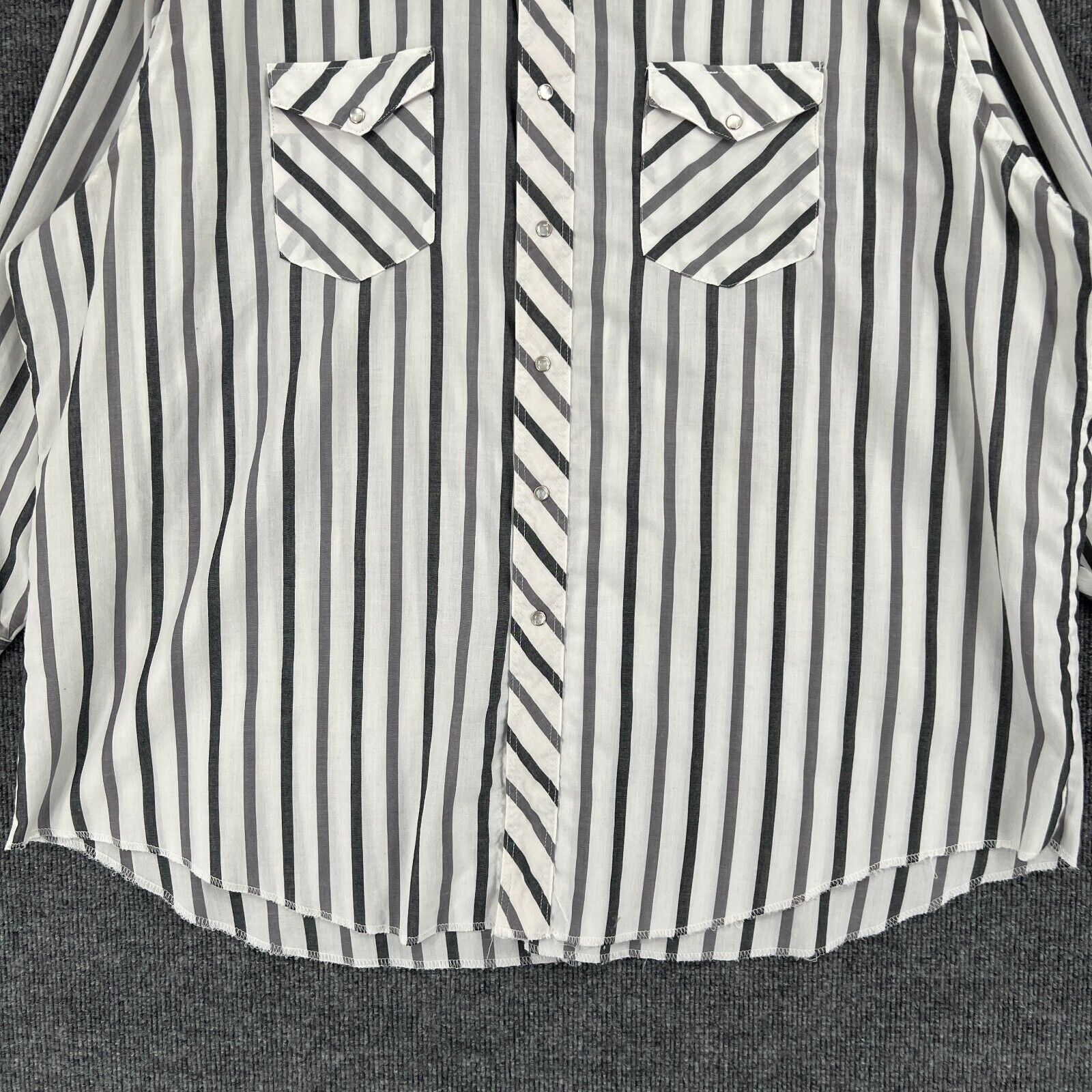 Wrangler VTG Wrangler X-long Tails Western Pearl Snap Shirt Mens XXL Size US XXL / EU 58 / 5 - 3 Thumbnail