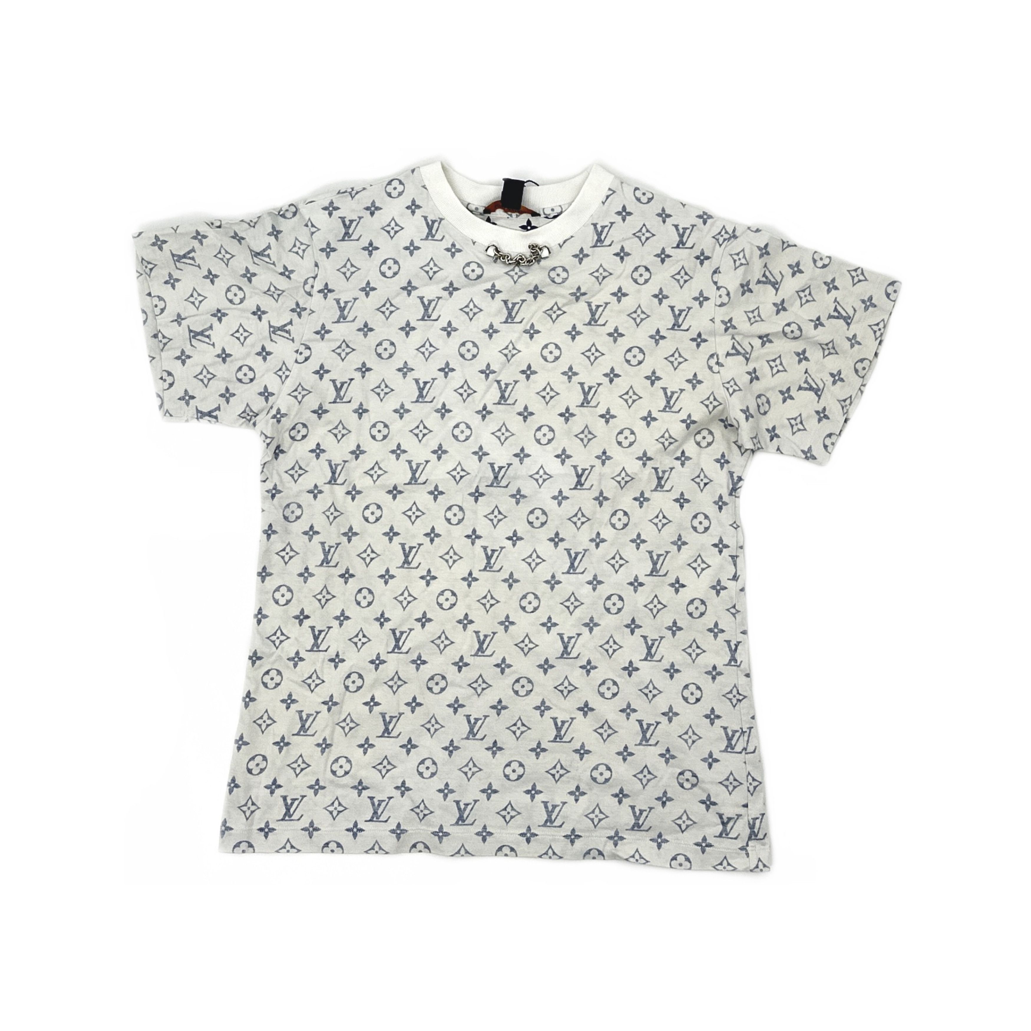 Louis Vuitton Louis Vuitton Monogram Chain Detail T-Shirt M Size US M / EU 48-50 / 2 - 1 Thumbnail