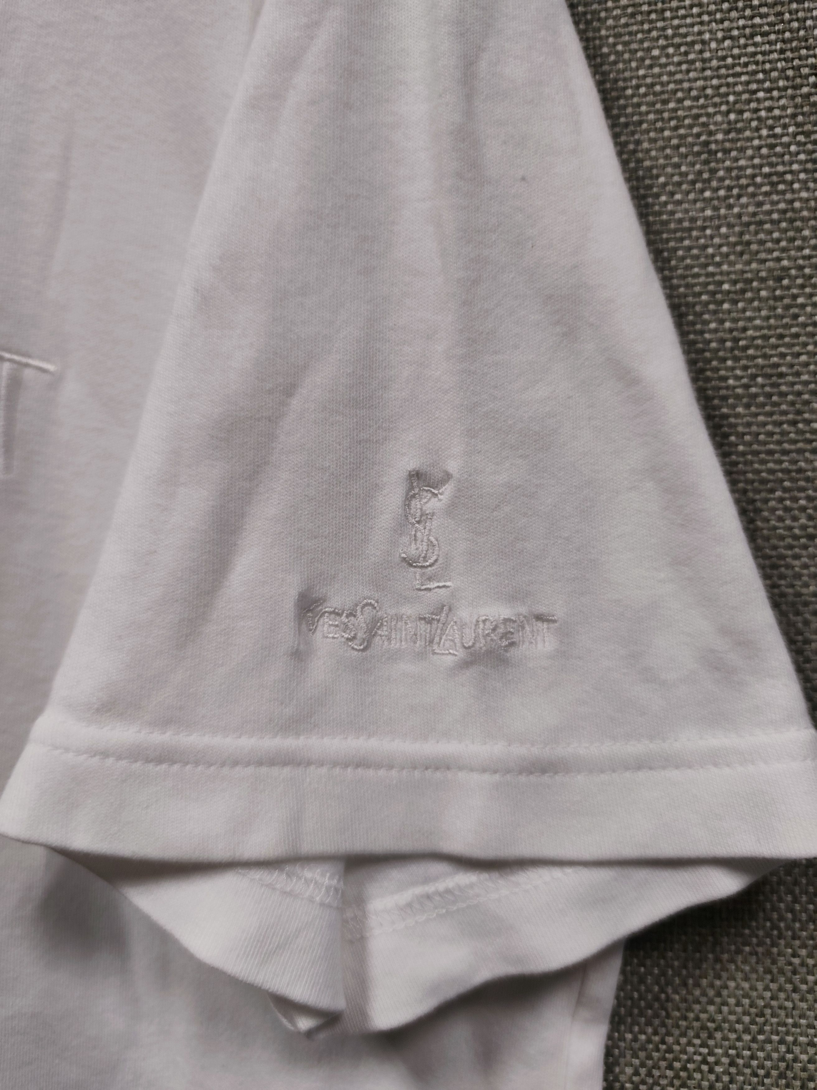 Yves Saint Laurent Yves Saint Laurent Spellout embroidery tee Size US M / EU 48-50 / 2 - 2 Thumbnail