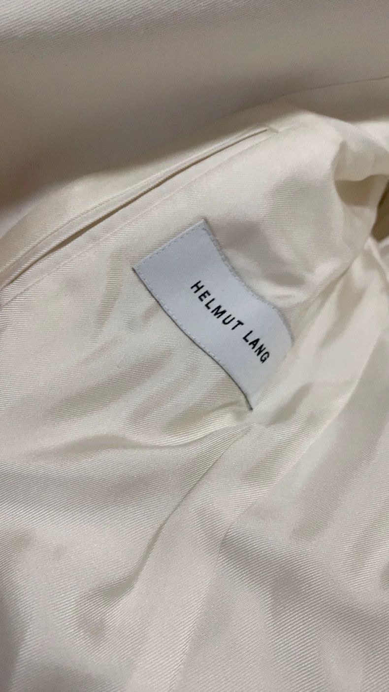 Helmut Lang HELMUT LANG size4 White small suit jacket Size M / US 6-8 / IT 42-44 - 2 Thumbnail