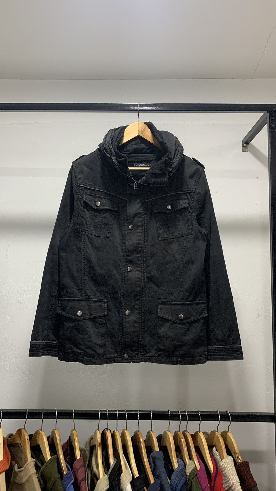 Japanese Brand CLONE DEVGRIJ PUNK JACKET MILITARY 90s Size US L / EU 52-54 / 3 - 1 Thumbnail