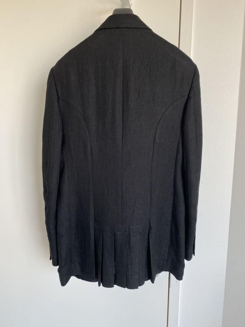 Yohji Yamamoto POUR HOMME 23ss look7 leather switching jacket HZ-J57-821 Size US M / EU 48-50 / 2 - 3 Thumbnail
