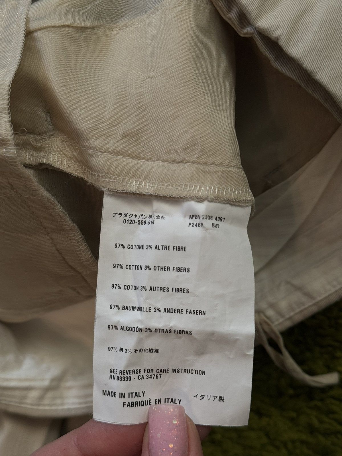 Prada Prada luxury minimalist beige pants Size 30" / US 8 / IT 44 - 4 Thumbnail