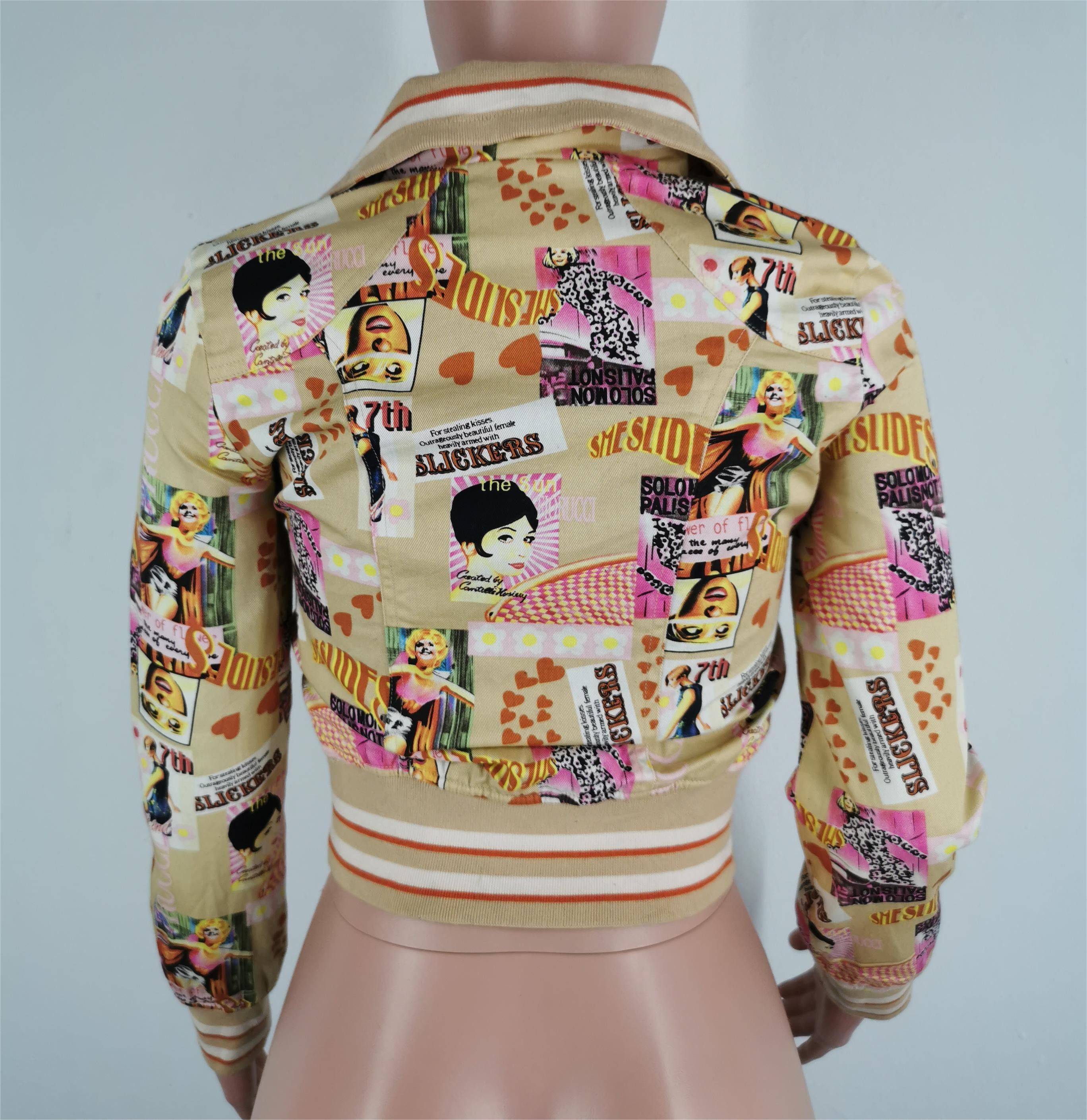 Fiorucci Vintage Fiorucci Overprint Denim Jacket Womens Size S Size S / US 4 / IT 40 - 3 Thumbnail
