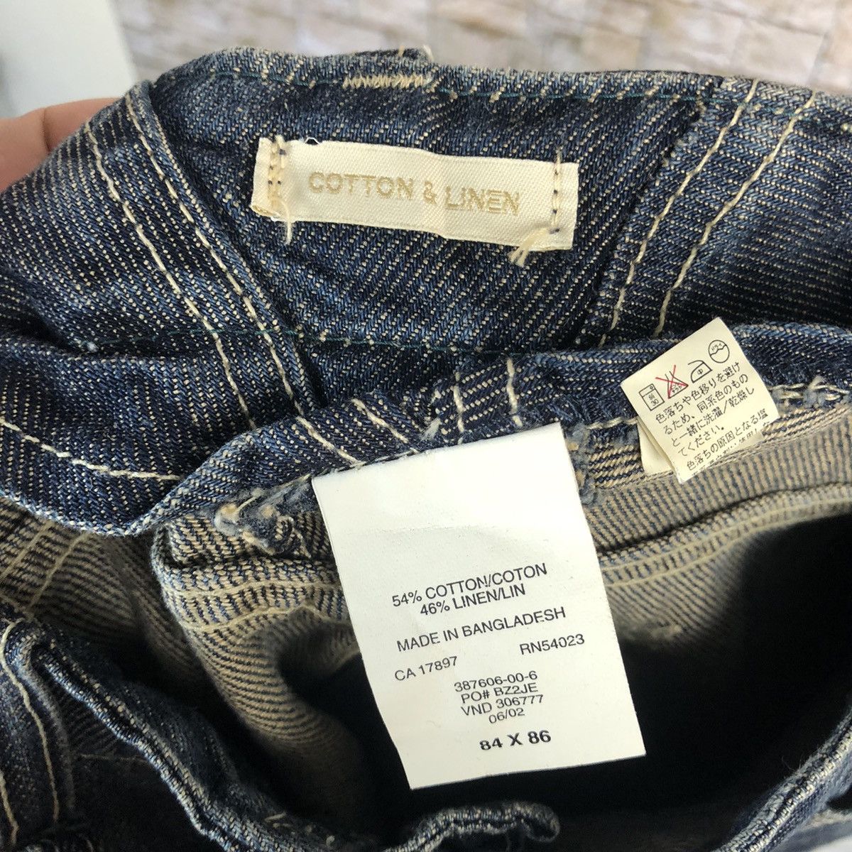 Gap Gap vintage faded denim Blue Jeans #A326 Size US 35 - 20 Thumbnail