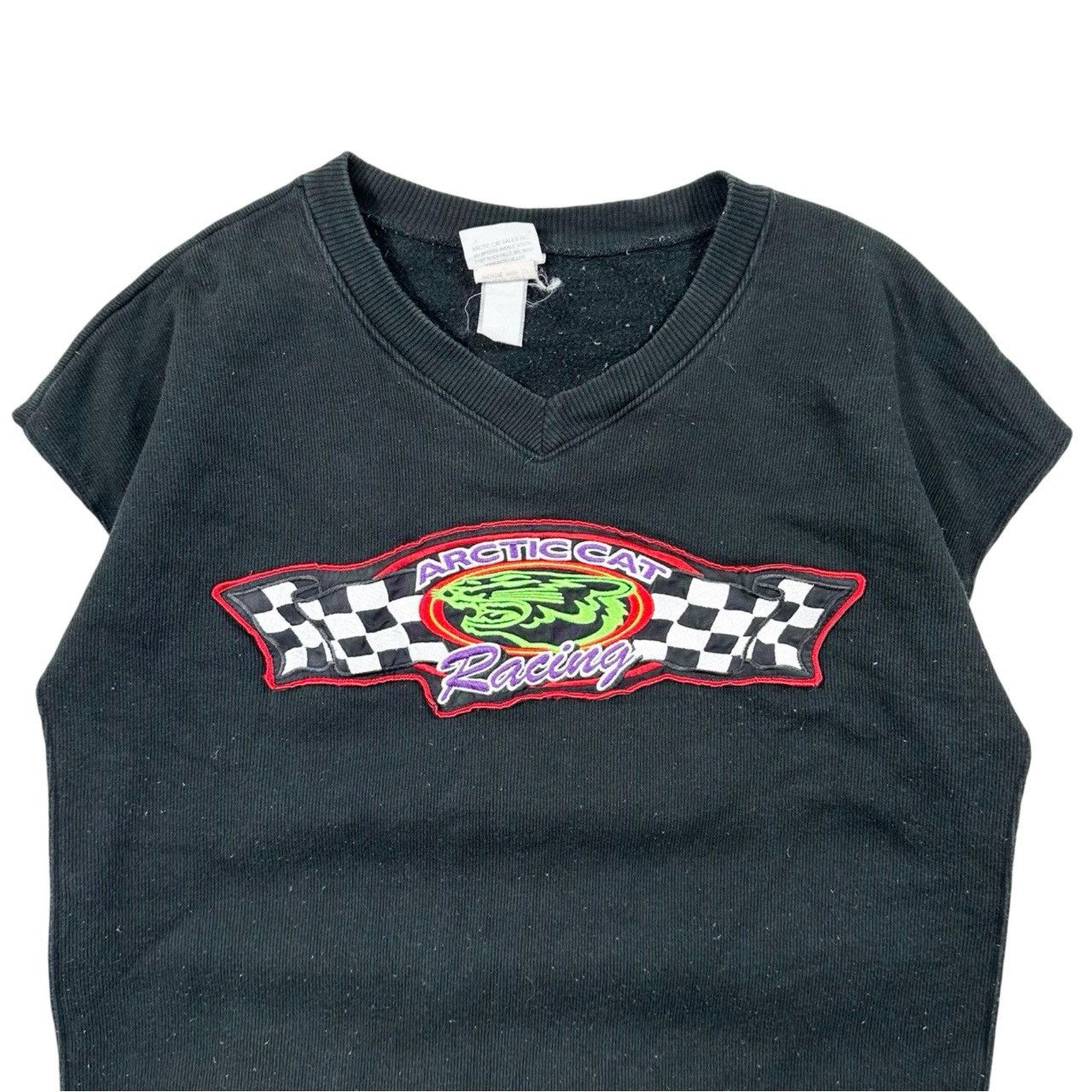 Vintage Vintage 90s Heavy Embroidered Arctic Cat Racing Sweater Size US XL / EU 56 / 4 - 2 Thumbnail