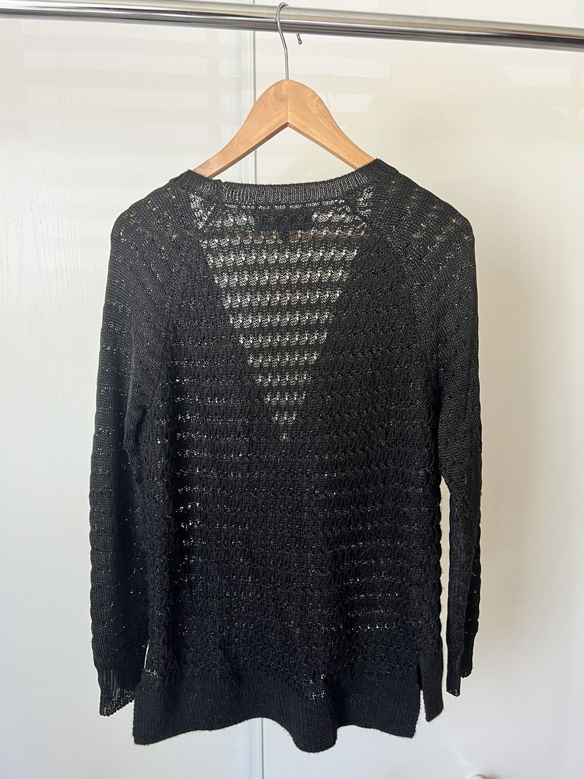 Rag & Bone Rag & Bone | Alpaca & Viscose Open Knit V-Neck Cardigan Size M / US 6-8 / IT 42-44 - 2 Thumbnail