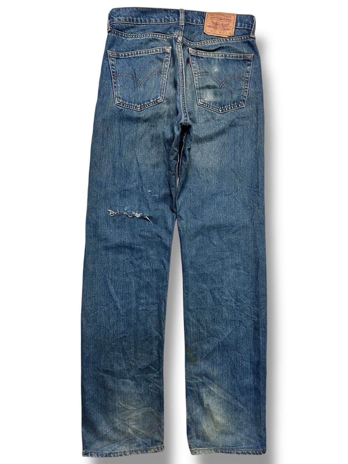 Levi's Levis 512 Straight Cut Distressed With Mudwash & Faded Size US 32 / EU 48 - 3 Thumbnail