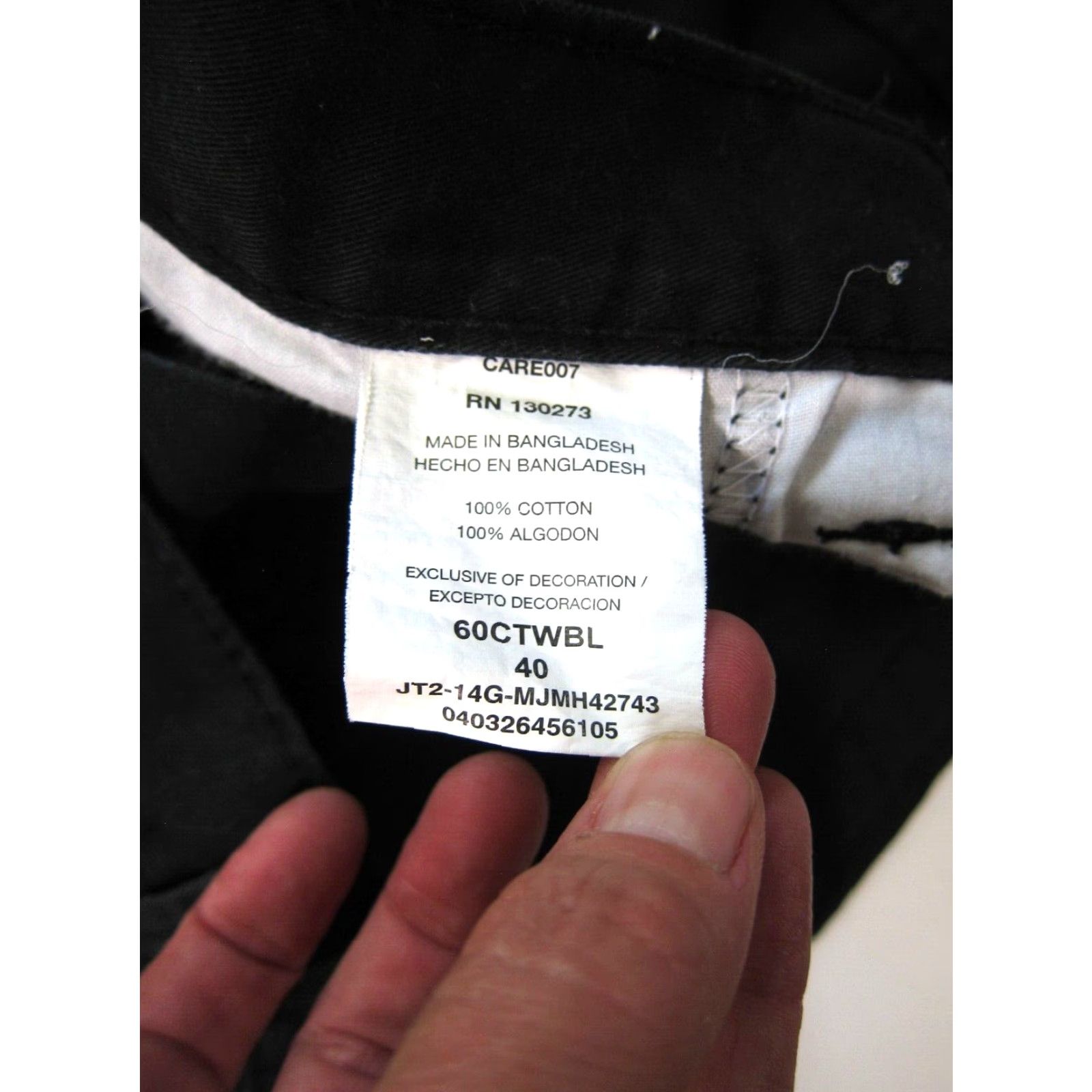 Wrangler Wrangler Cargo Short Men 40 Black 100% Cotton Pocket Authentic Issue Size US 40 / EU 56 - 4 Thumbnail