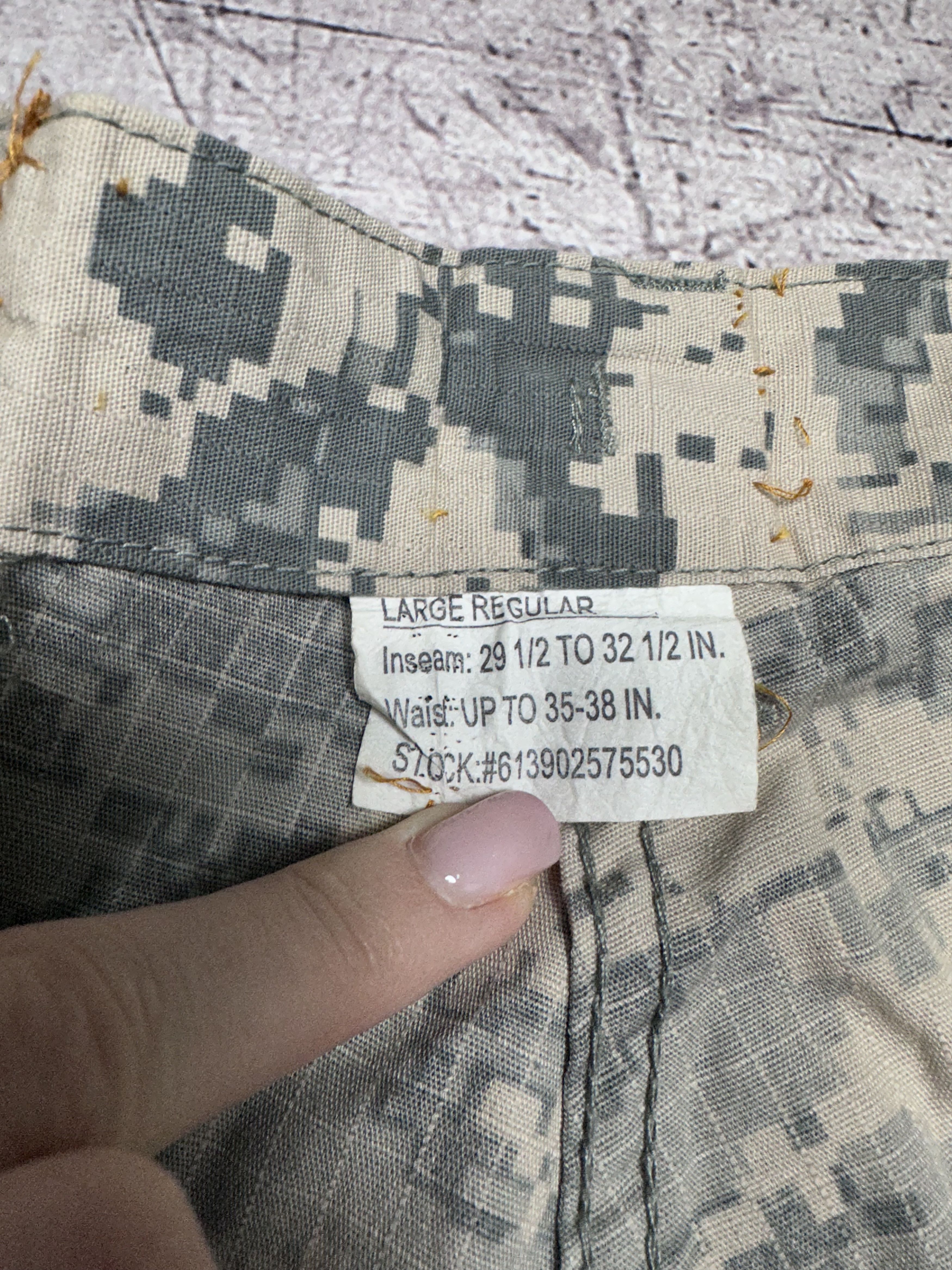 20471120 Vintage Military Camo Cargo Military Pants Y2K Baggy Size US 36 / EU 52 - 3 Thumbnail