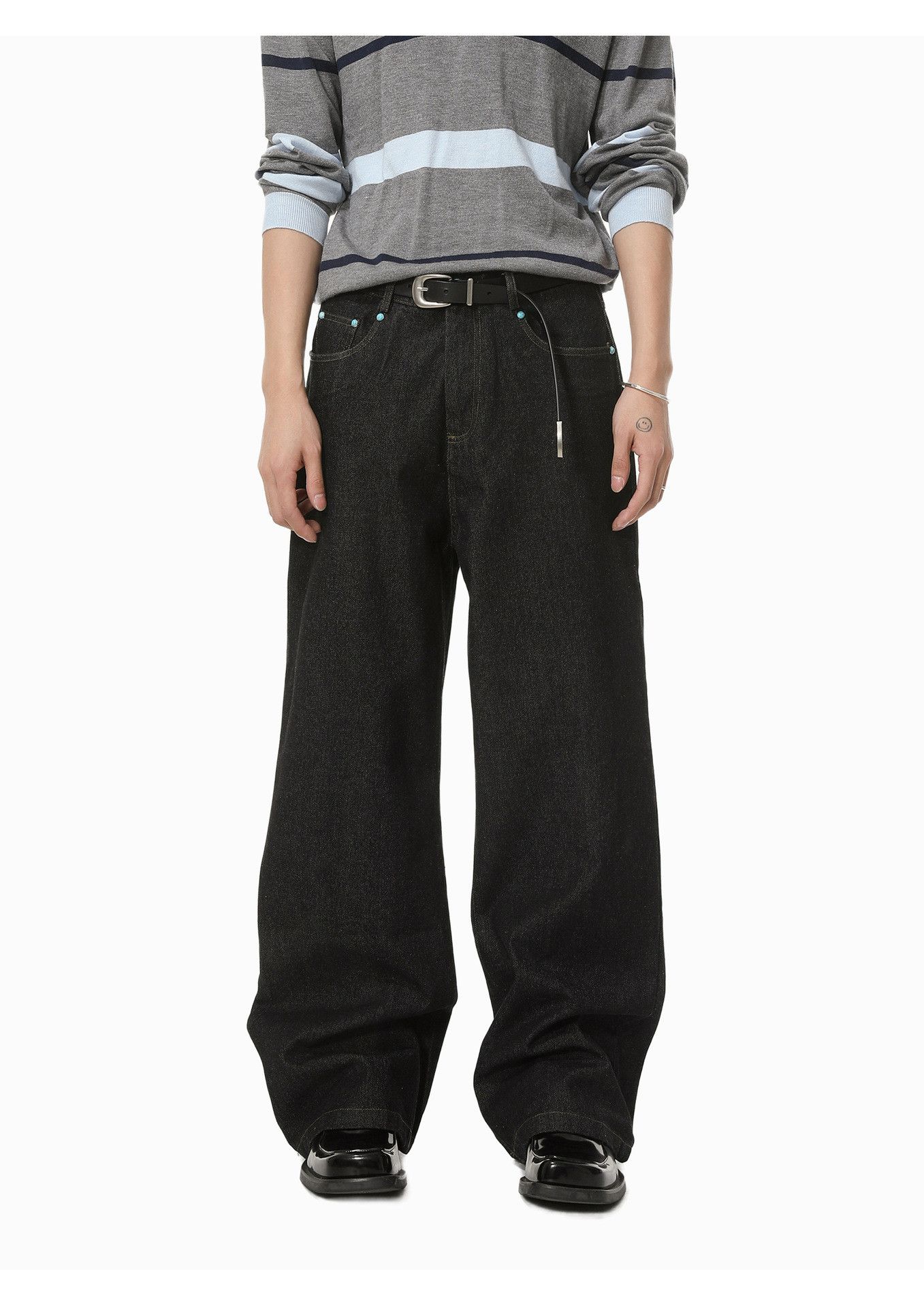 Japanese Brand Men's Japanese Retro Loose Casual Wide-Leg Jeans Size US 32 / EU 48 - 1 Thumbnail