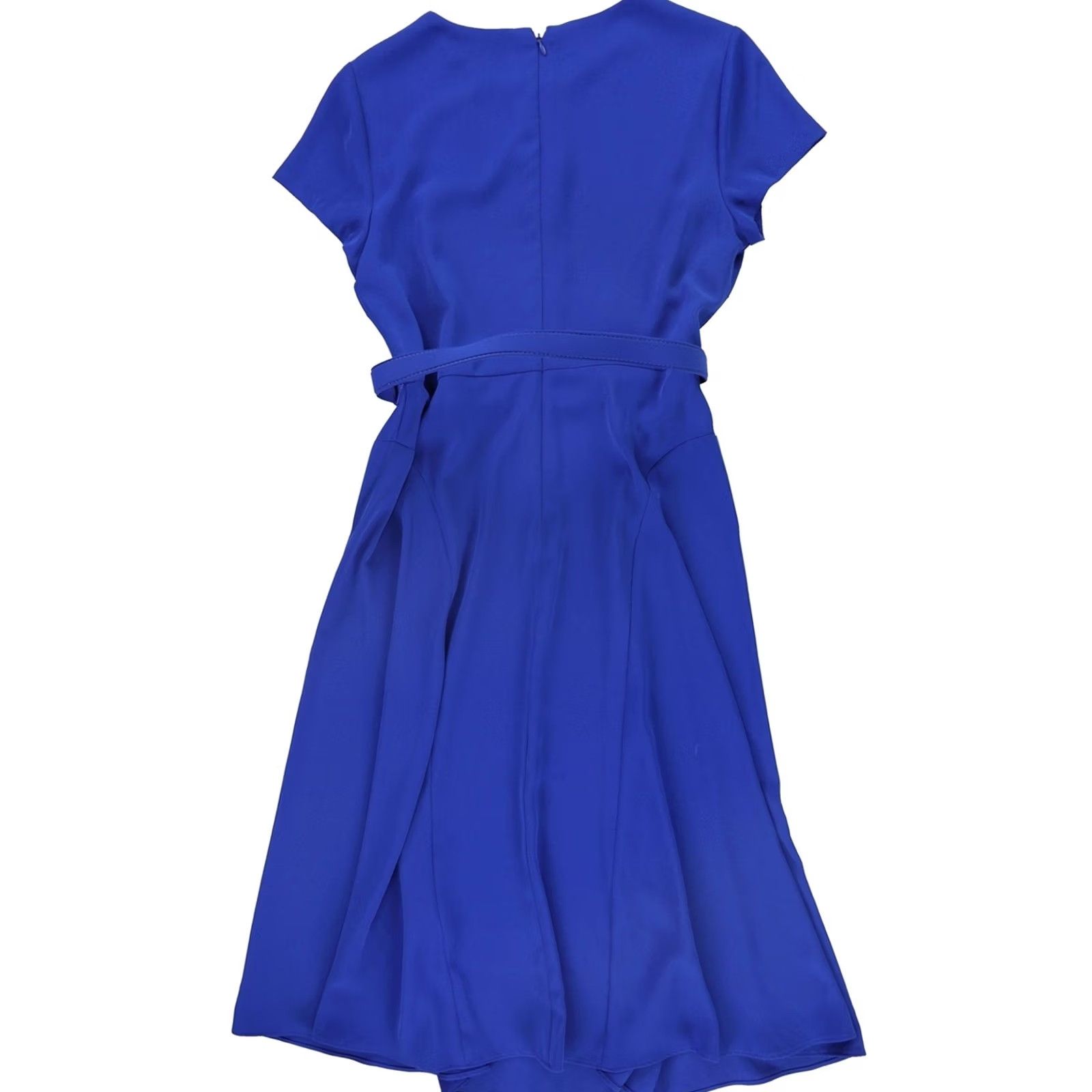 Ralph Lauren Ralph Lauren Womens Belted Georgette Midi Dress Blue Size 4 Size S / US 4 / IT 40 - 3 Thumbnail