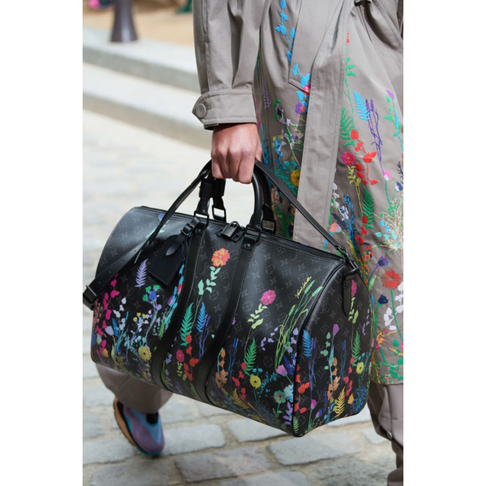Louis Vuitton Louis Vuitton Keepall Bandouliere Flowers Weekend Travel Bag Size ONE SIZE - 5 Thumbnail