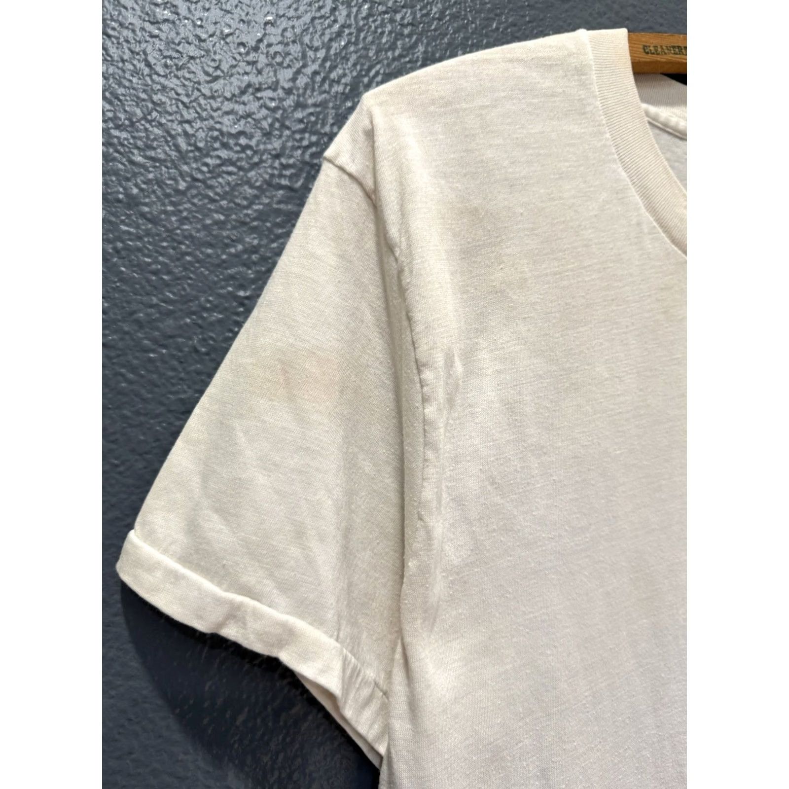 Vintage Vintage Penneys Tee Shirt Size 44 Cotton Blank White 70’s Men’s Size US L / EU 52-54 / 3 - 4 Thumbnail