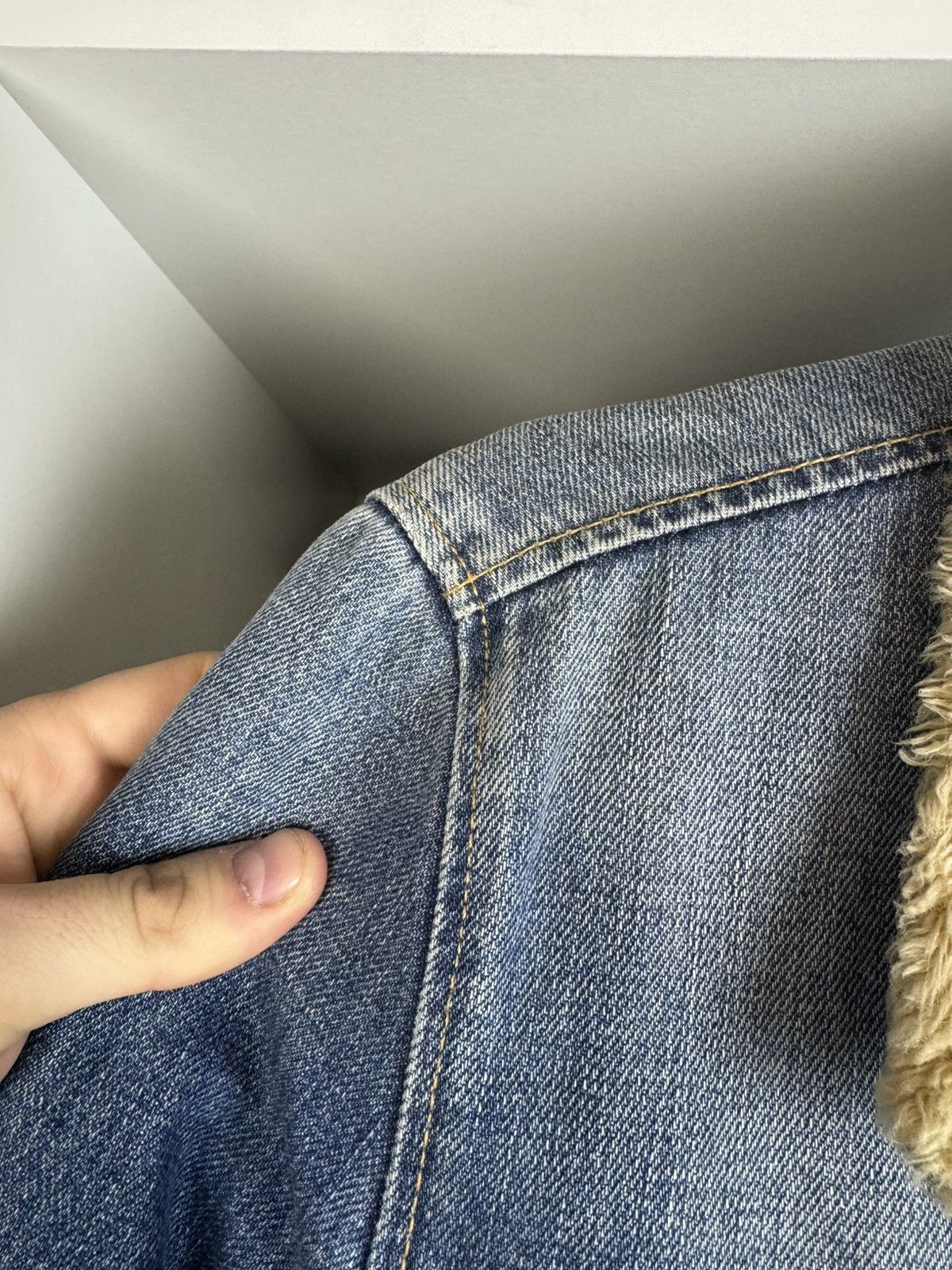 Levi's Vintage Levi's Sherpa Denim Jacket Zip Girls S Fits Women XS Size XS / US 0-2 / IT 36-38 - 8 Thumbnail