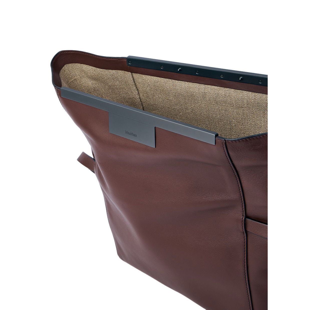 Max Mara MAX MARA Brown Leather Shoulder Bag New And Authentic Size ONE SIZE - 3 Thumbnail