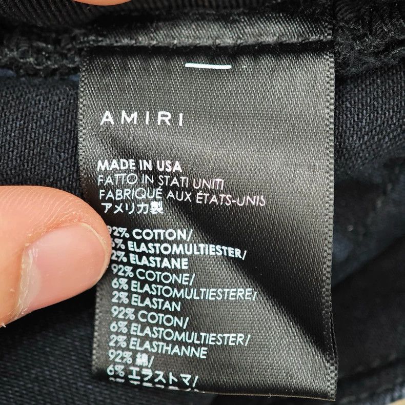 Amiri Amiri black distressed jeans Size US 32 / EU 48 - 4 Thumbnail