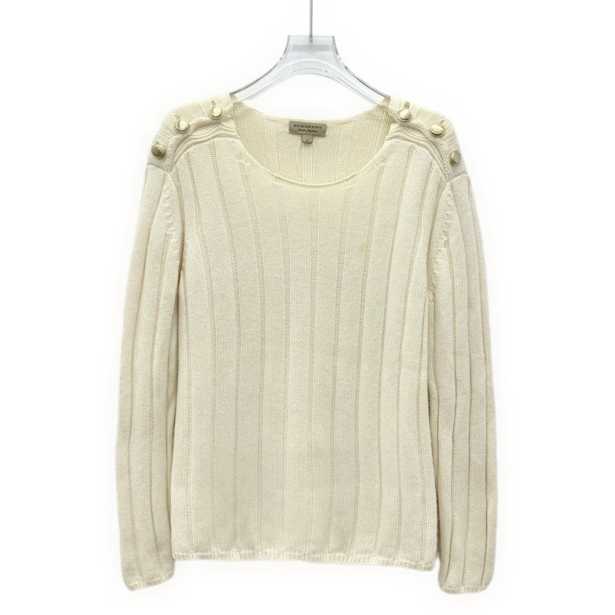 Burberry Burberry Buckle Detail Wool Long Sleeve Knit Sweater K26WX Size M / US 6-8 / IT 42-44 - 1 Thumbnail